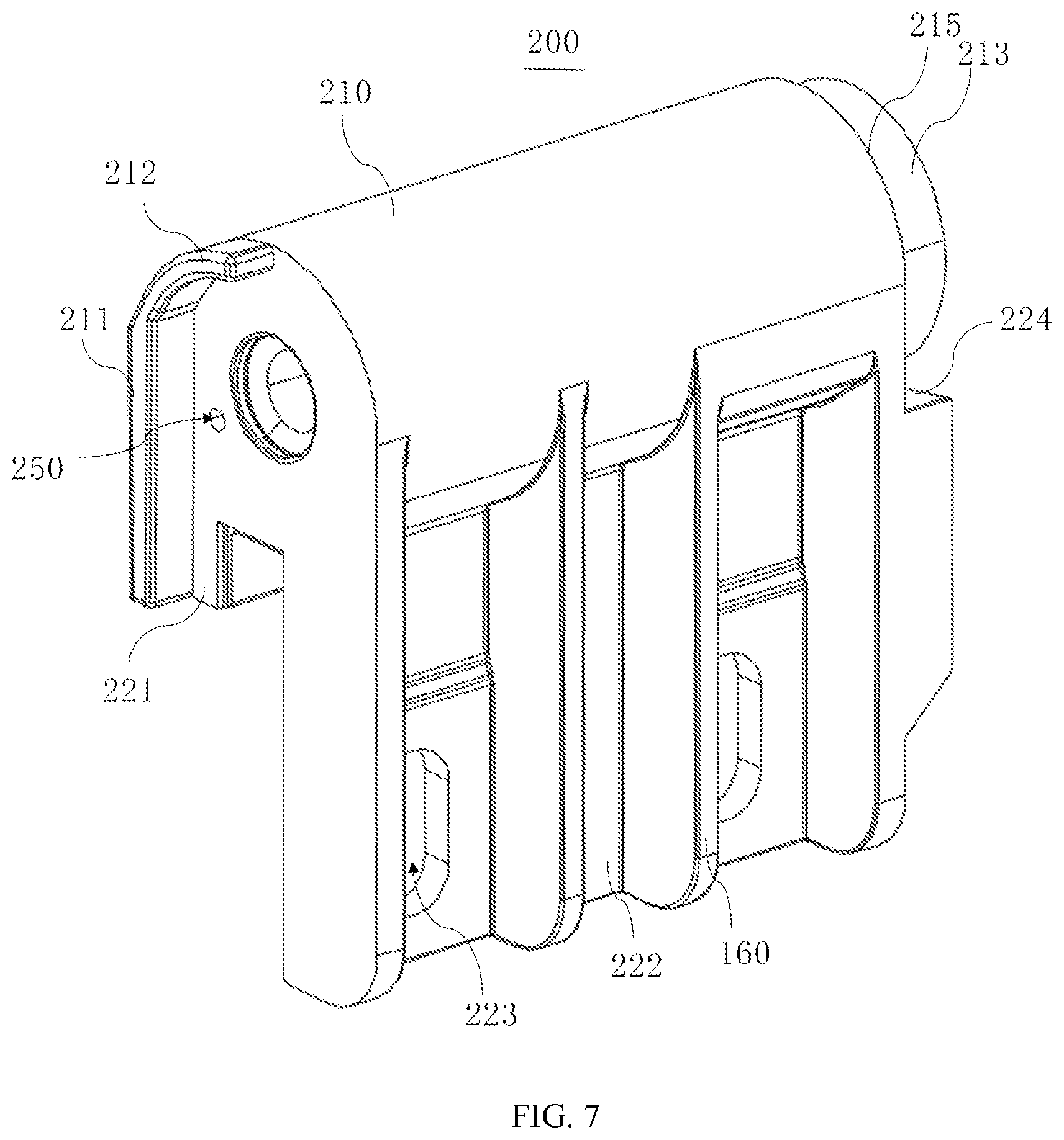 Patent US12618274 Figure 6 – Hinge assembly and opening and closing device