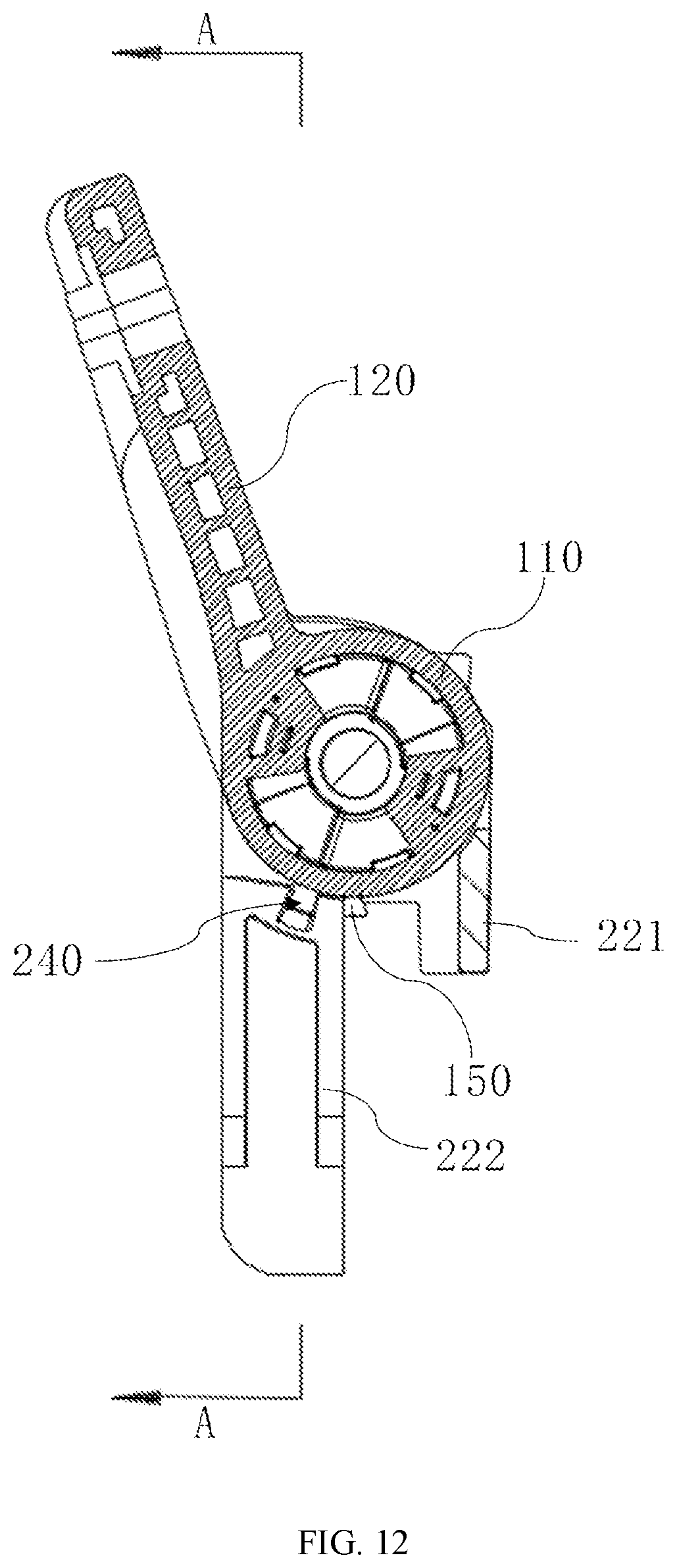 Patent US12618274 Figure 10 – Hinge assembly and opening and closing device