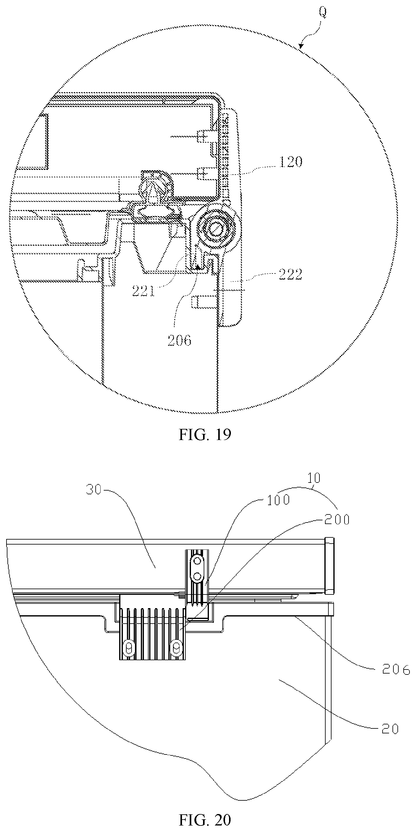 Patent US12618274 Figure 15 – Hinge assembly and opening and closing device