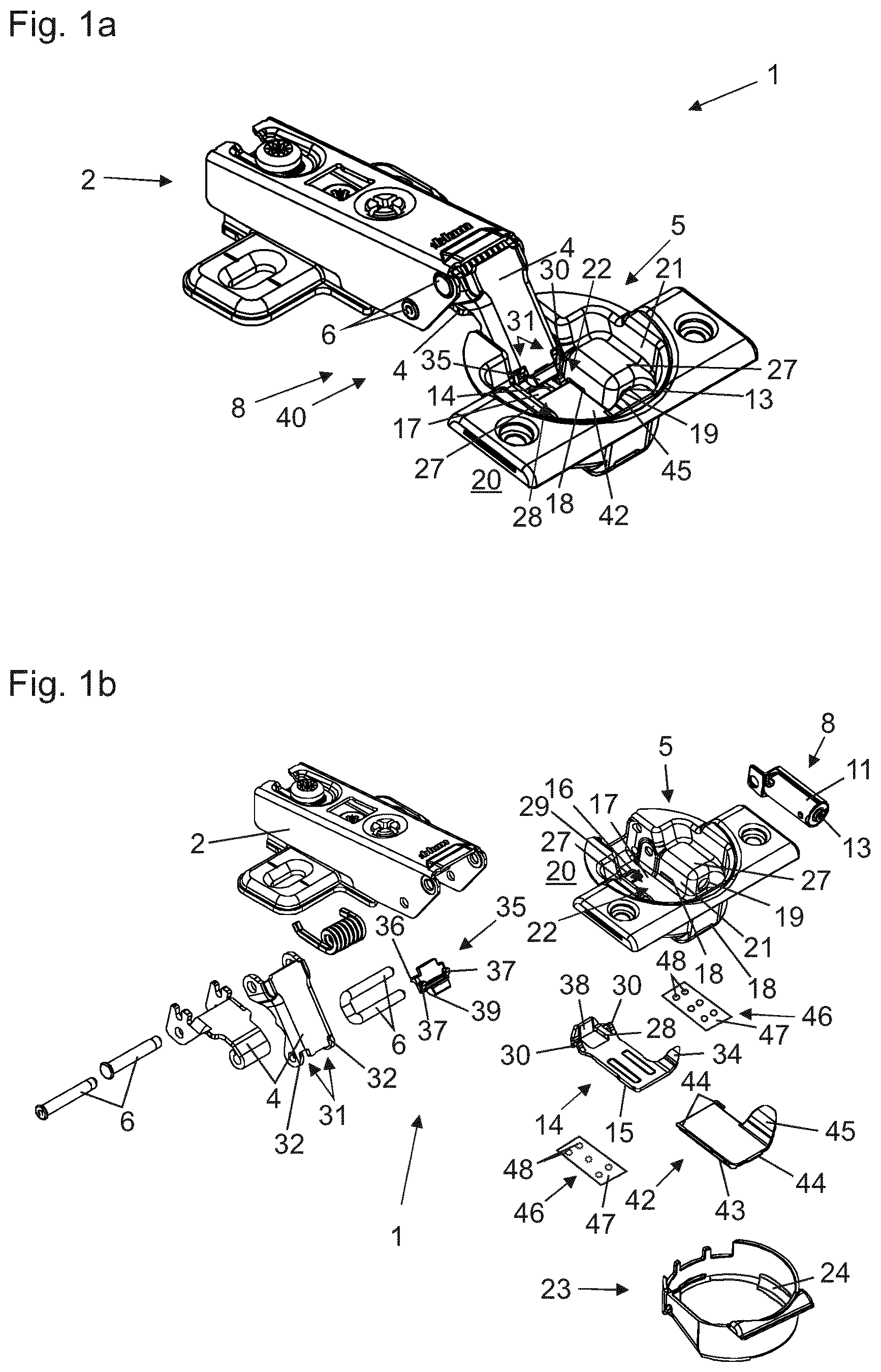 Patent US12618277 Figure 1 – Hinge
