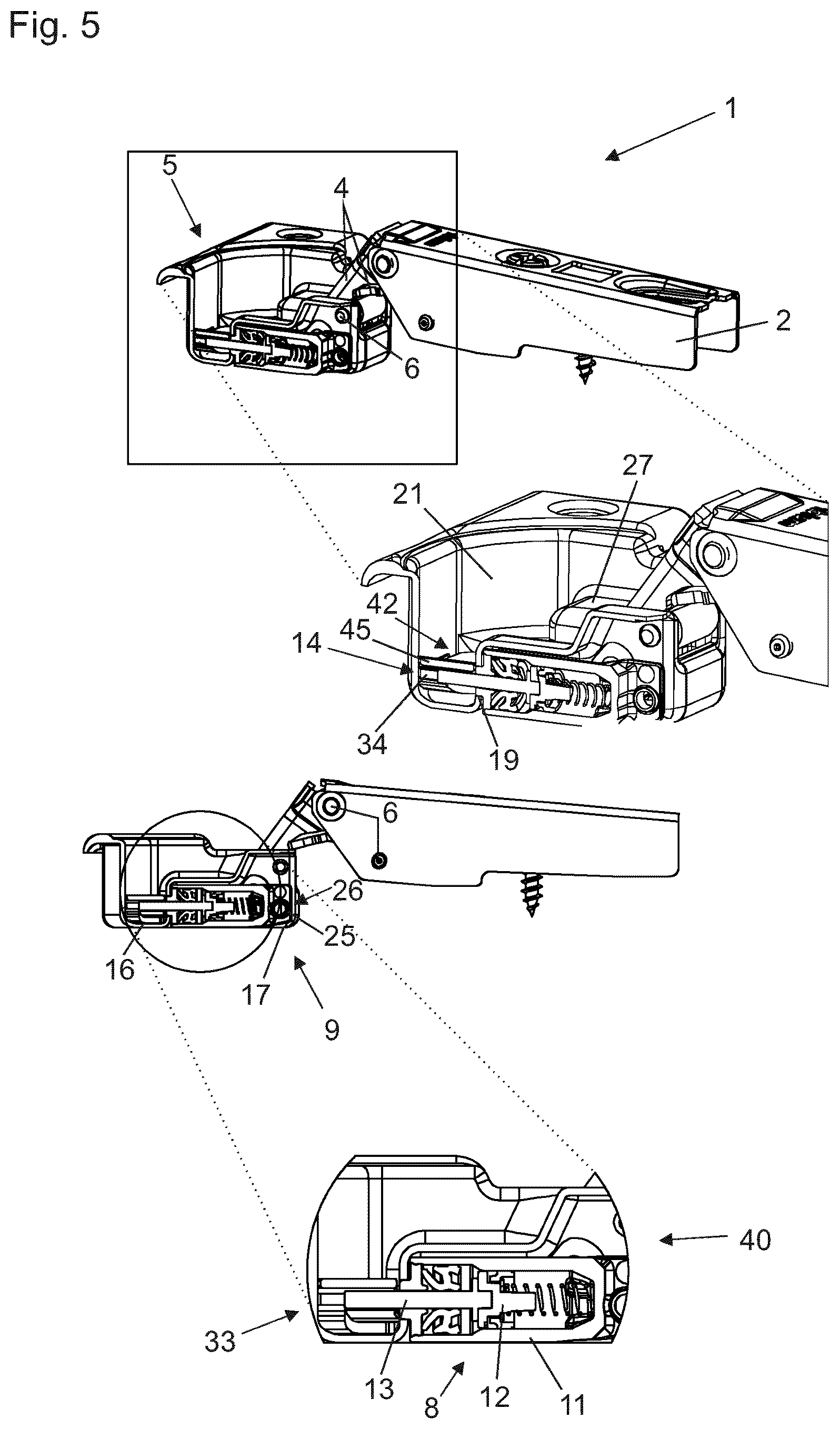 Patent US12618277 Figure 5 – Hinge