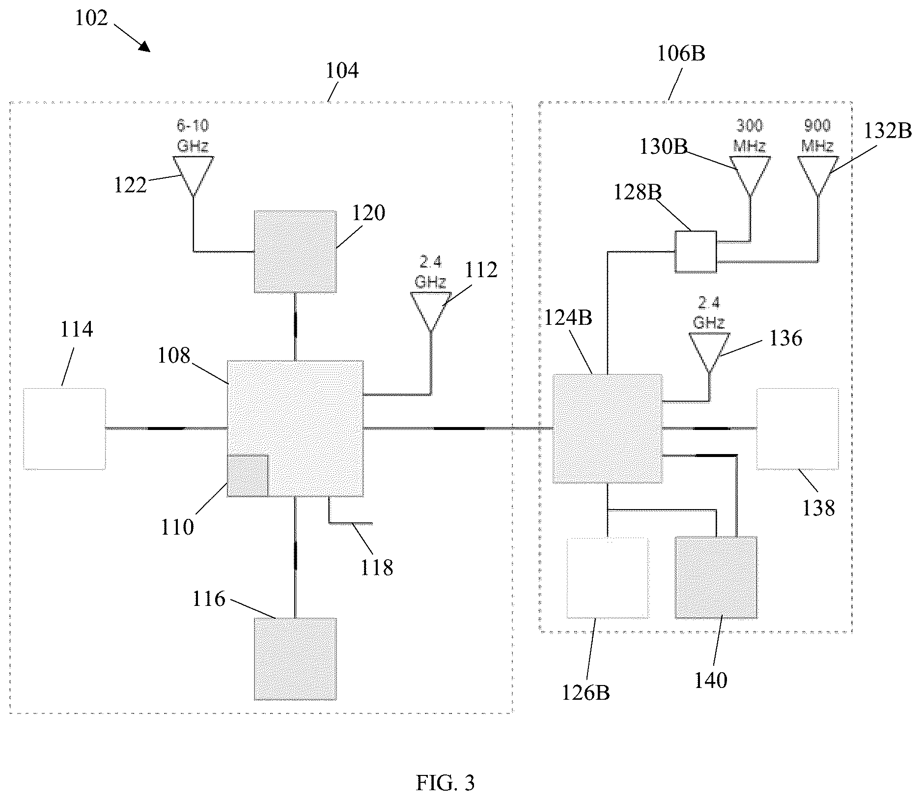 Patent US12618281 Figure 3 – Switchable mode ultra-wideband module