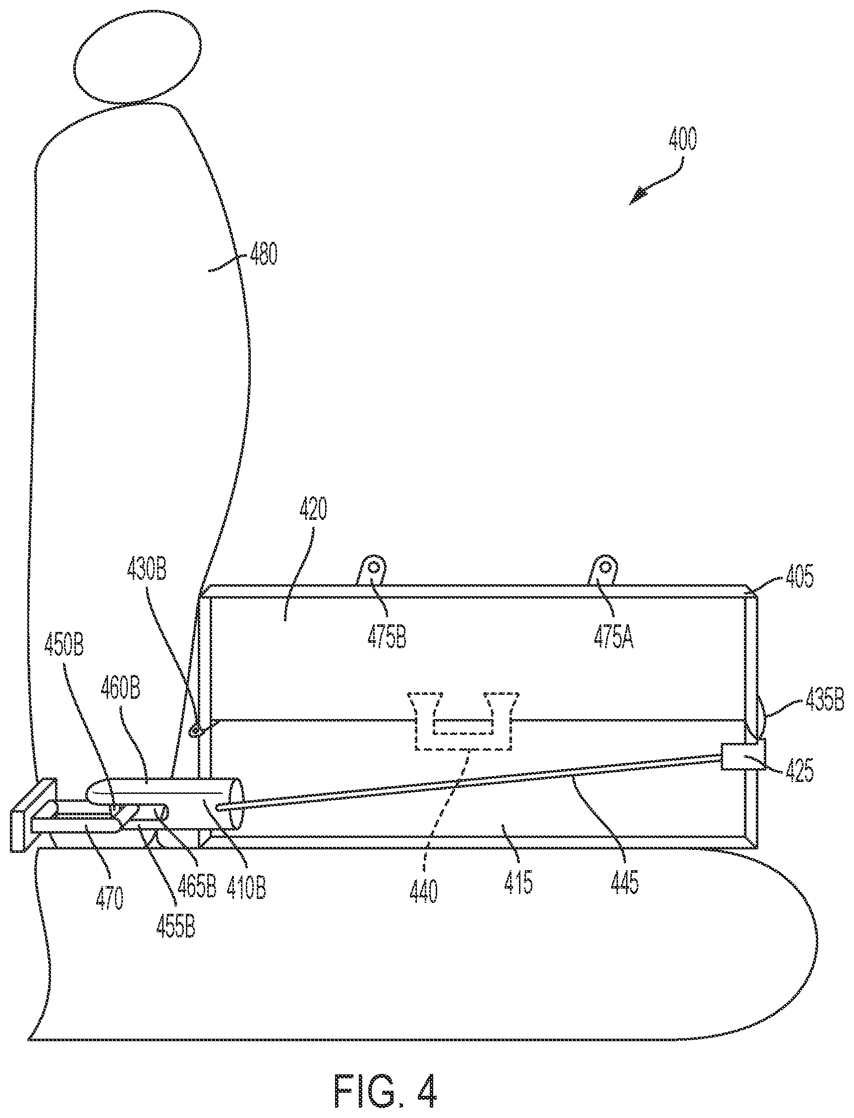 Patent US12618282 Figure 4 – Securable vehicular lock box