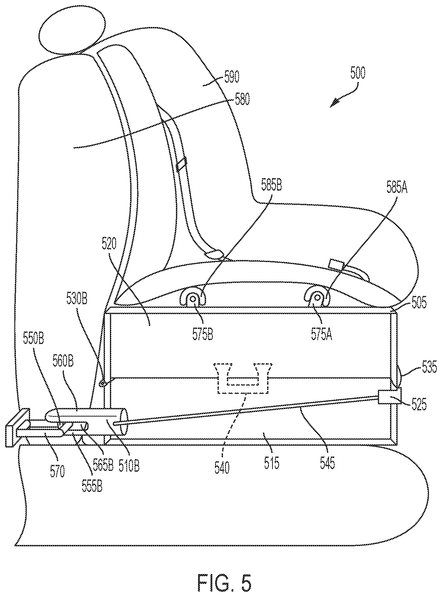 Patent US12618282 Figure 5 – Securable vehicular lock box