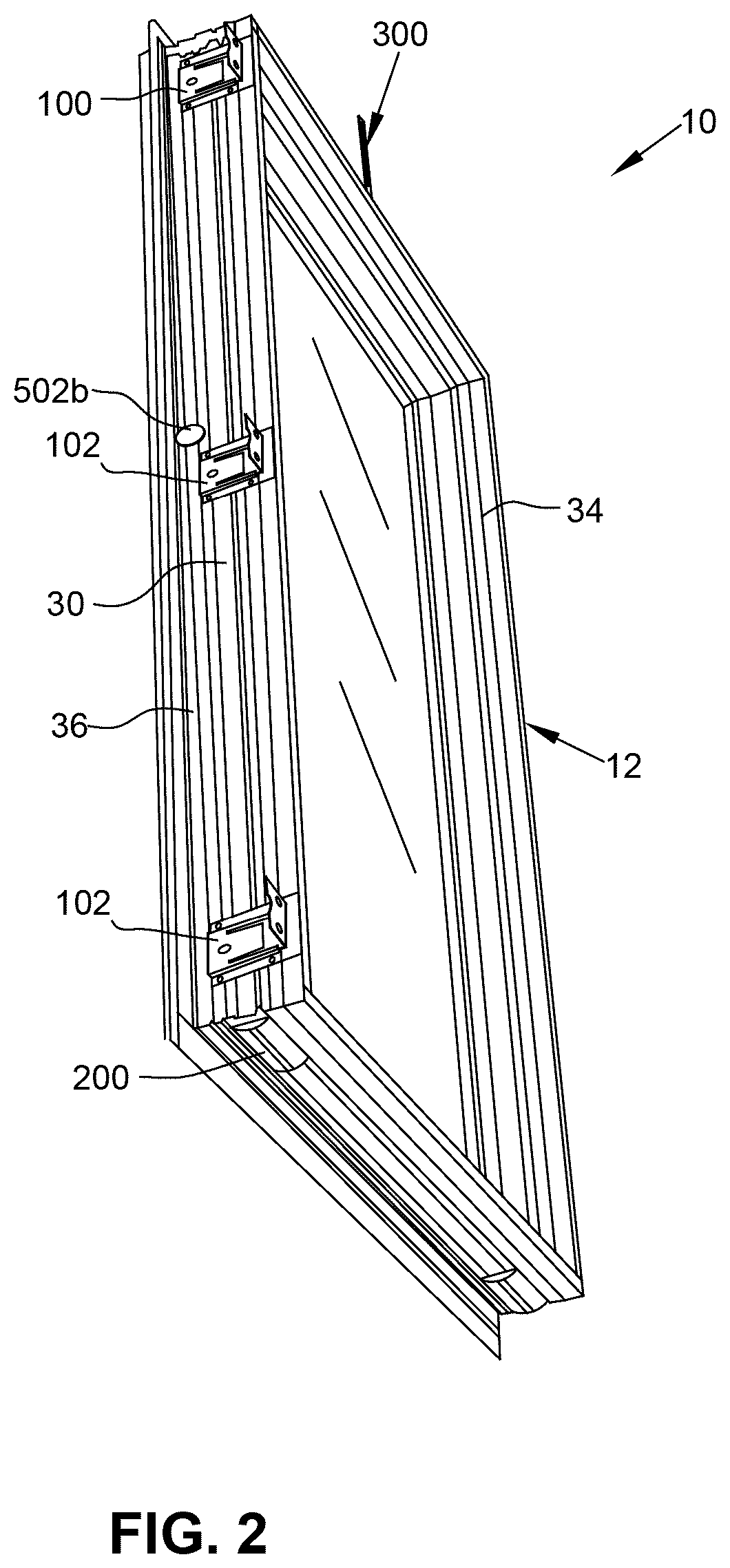 Patent US12618283 Figure 2 – Fenestration unit with interior installation features and associated systems and methods
