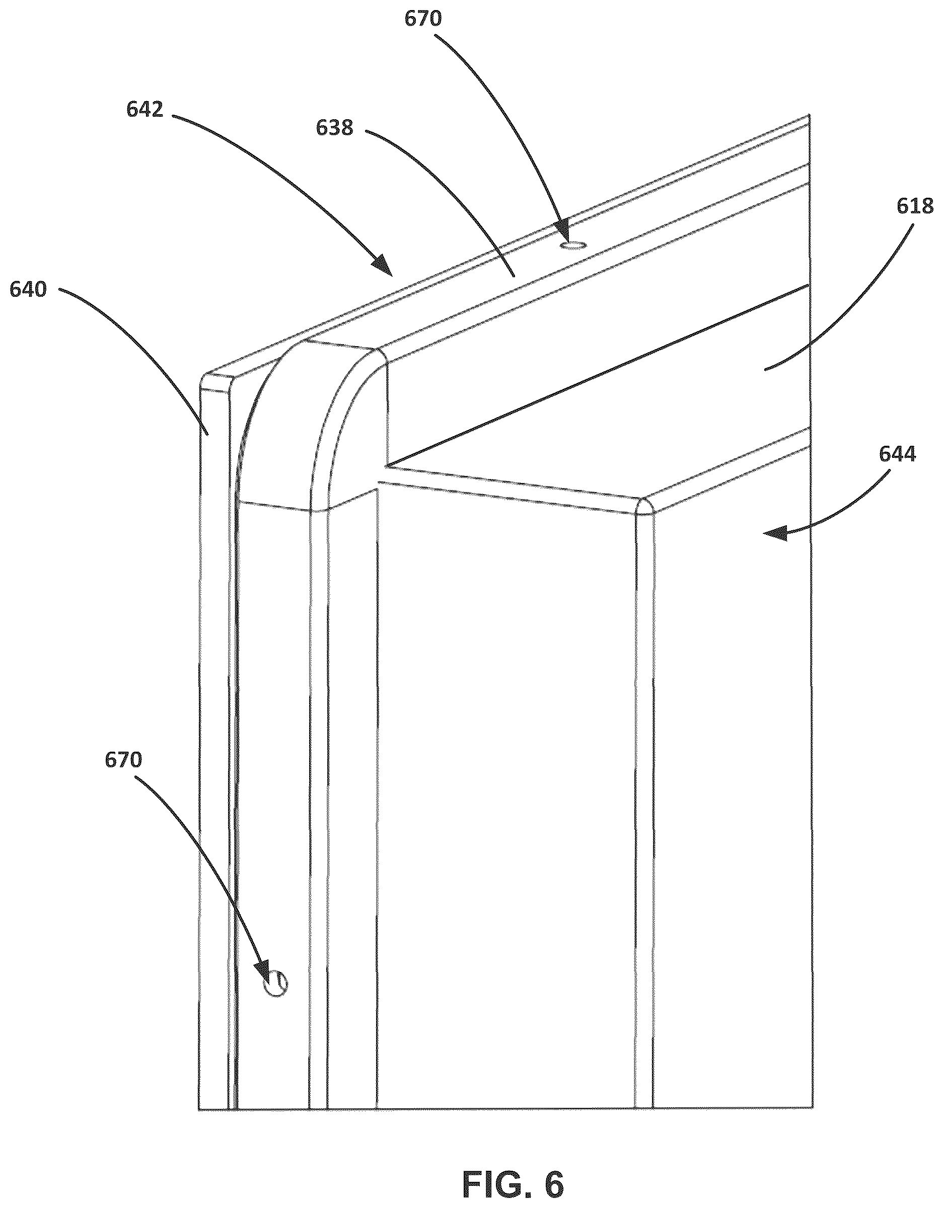 Patent US12618285 Figure 6 – Liquid containment door with continuous gasket