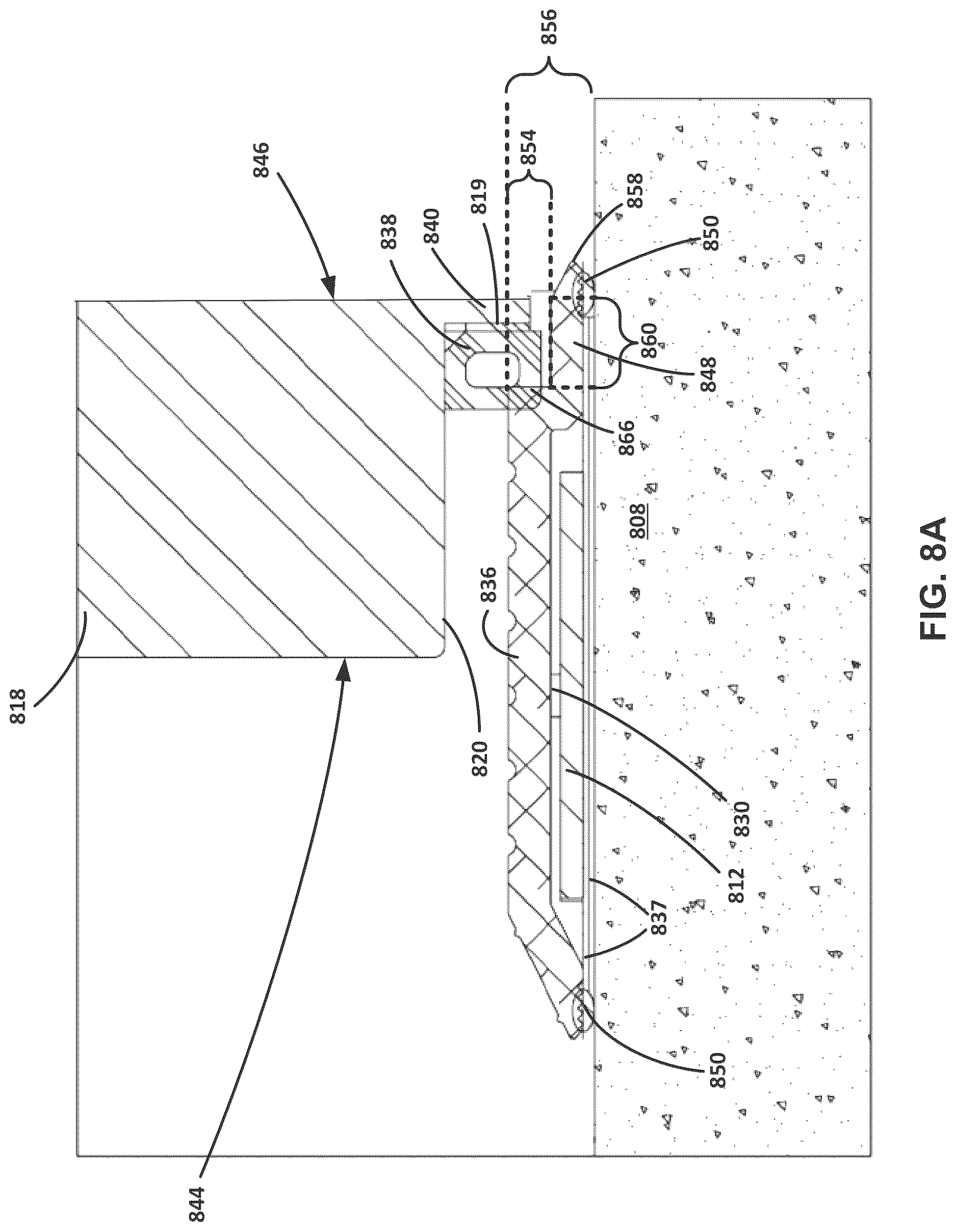 Patent US12618285 Figure 8 – Liquid containment door with continuous gasket