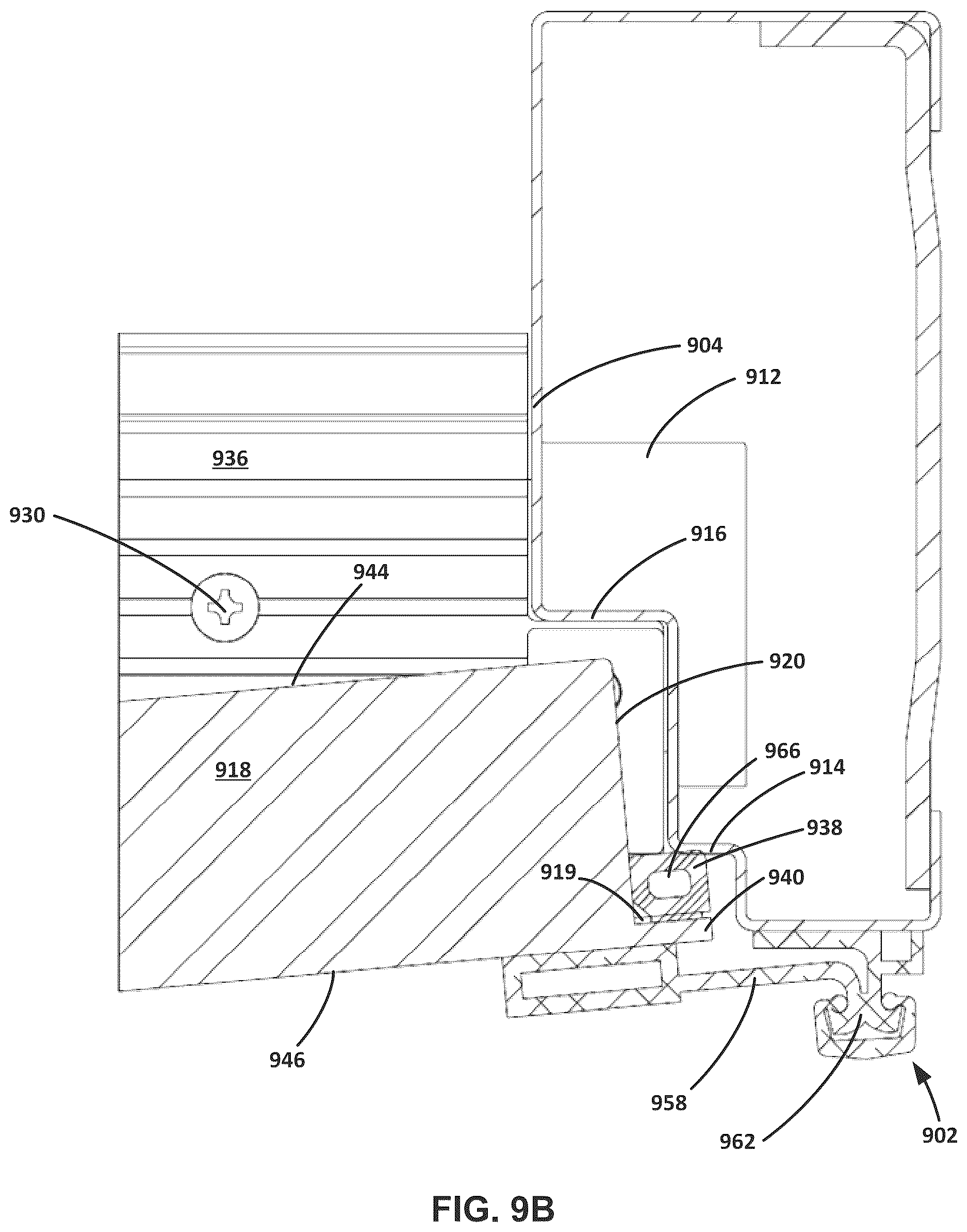 Patent US12618285 Figure 11 – Liquid containment door with continuous gasket