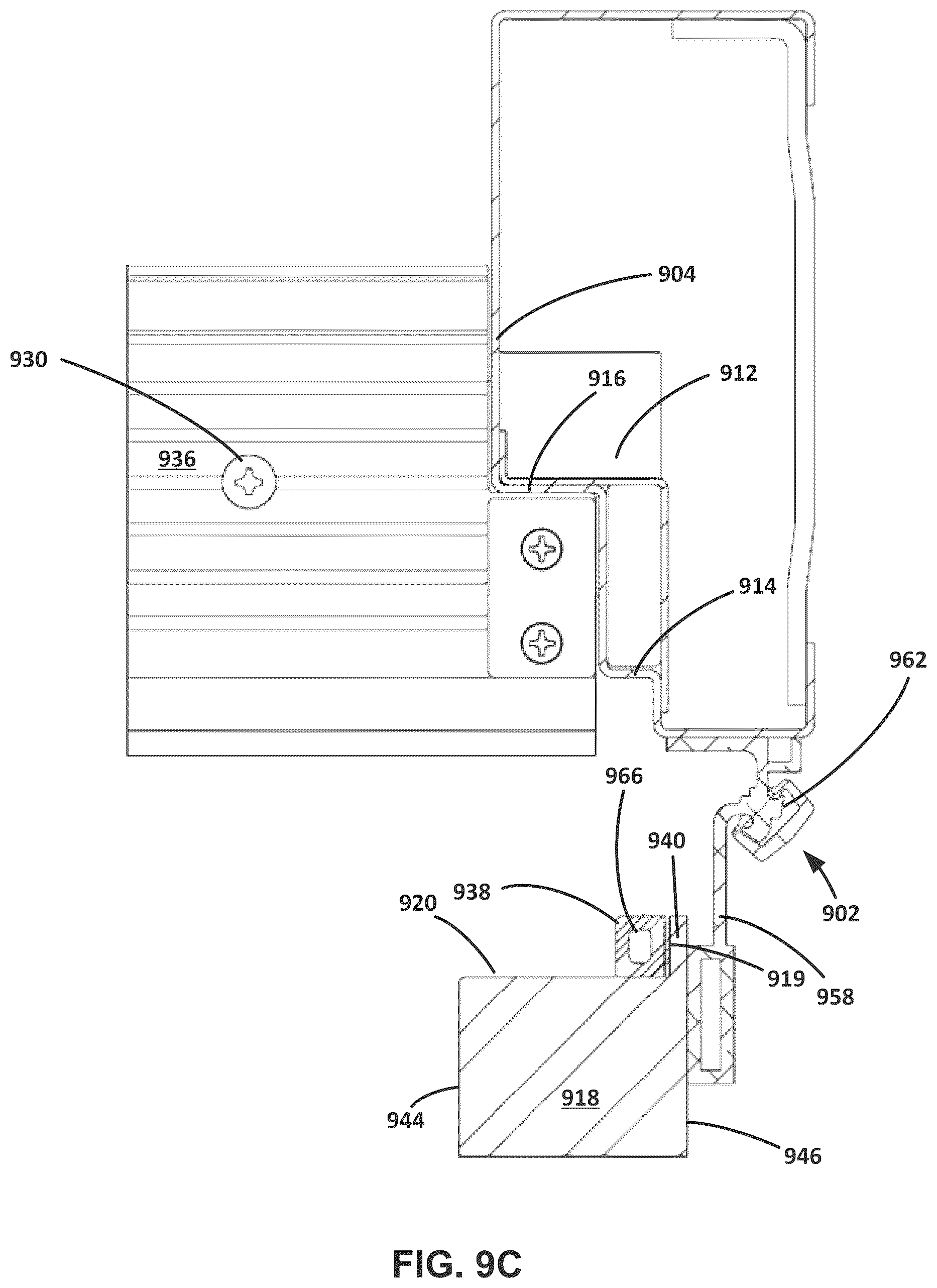 Patent US12618285 Figure 12 – Liquid containment door with continuous gasket