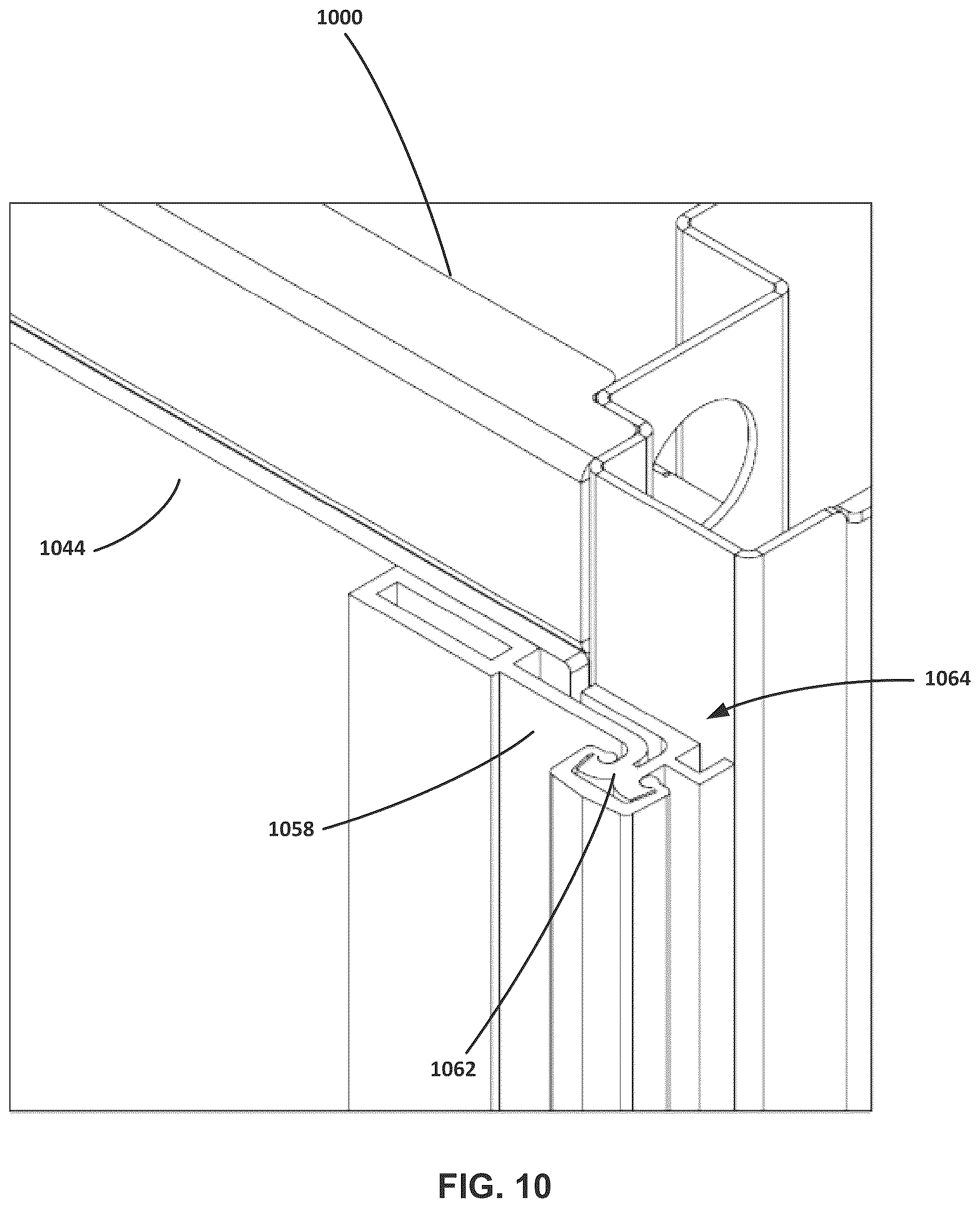 Patent US12618285 Figure 13 – Liquid containment door with continuous gasket