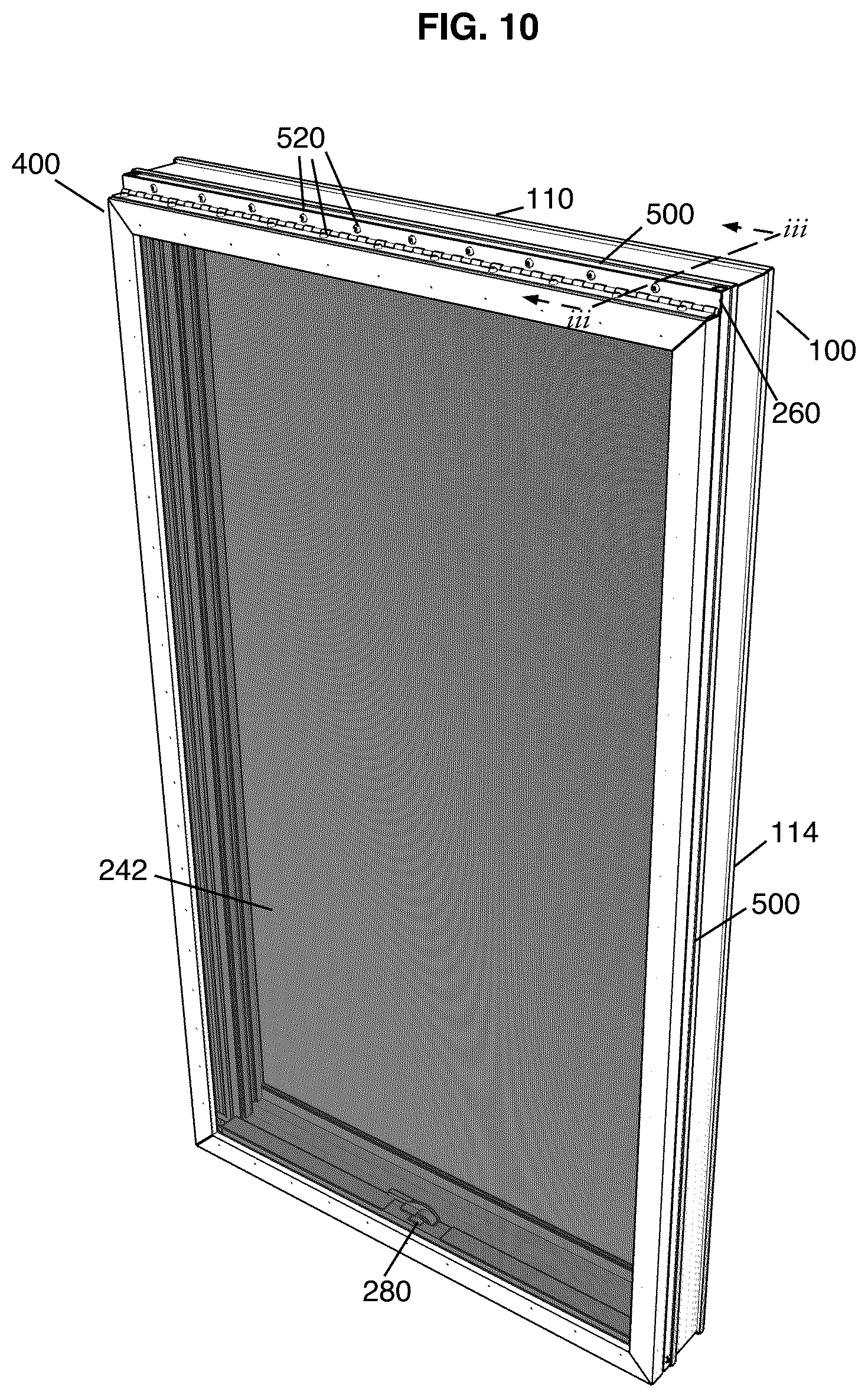 Patent US12618287 Figure 10 – Security screen mounting system and method therefor