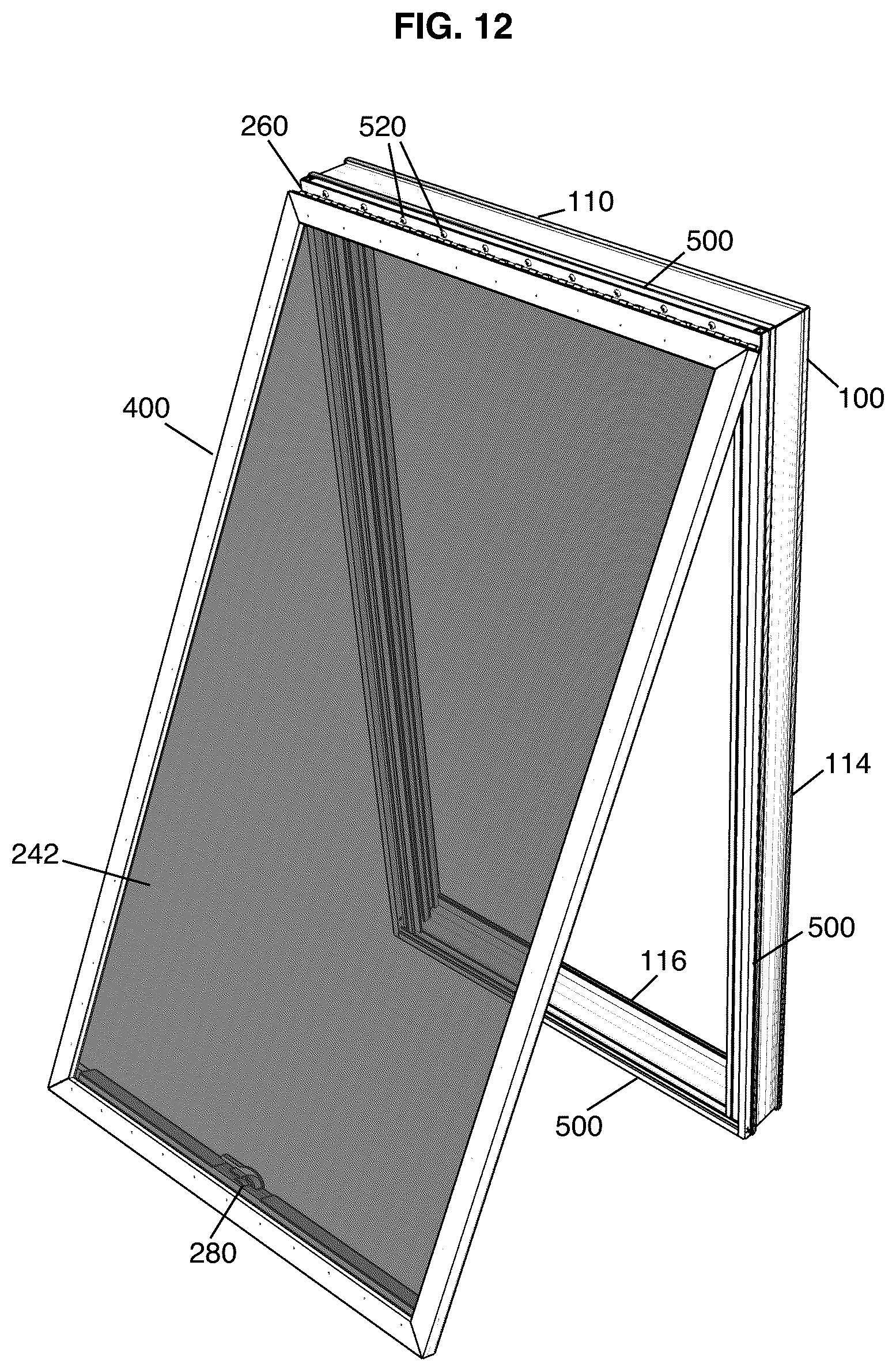 Patent US12618287 Figure 12 – Security screen mounting system and method therefor