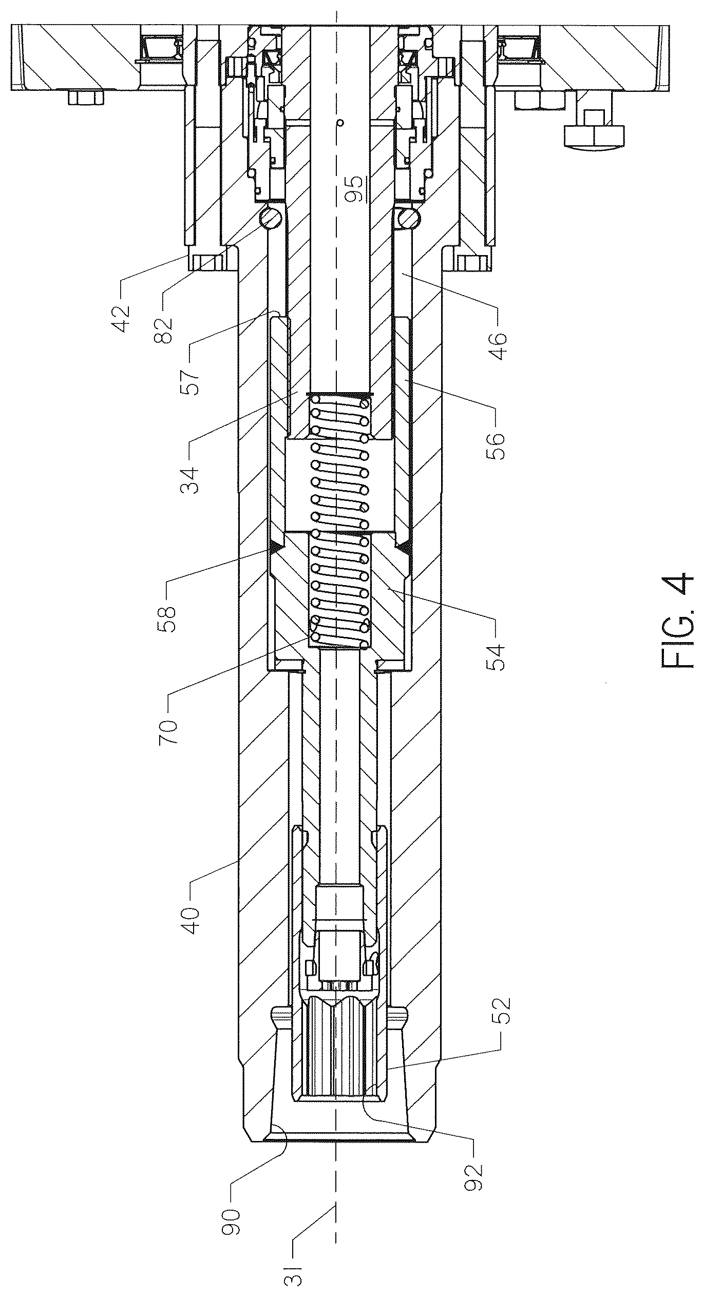 Patent US12618289 Figure 4 – Apparatus for capturing axial force on an inner drive member