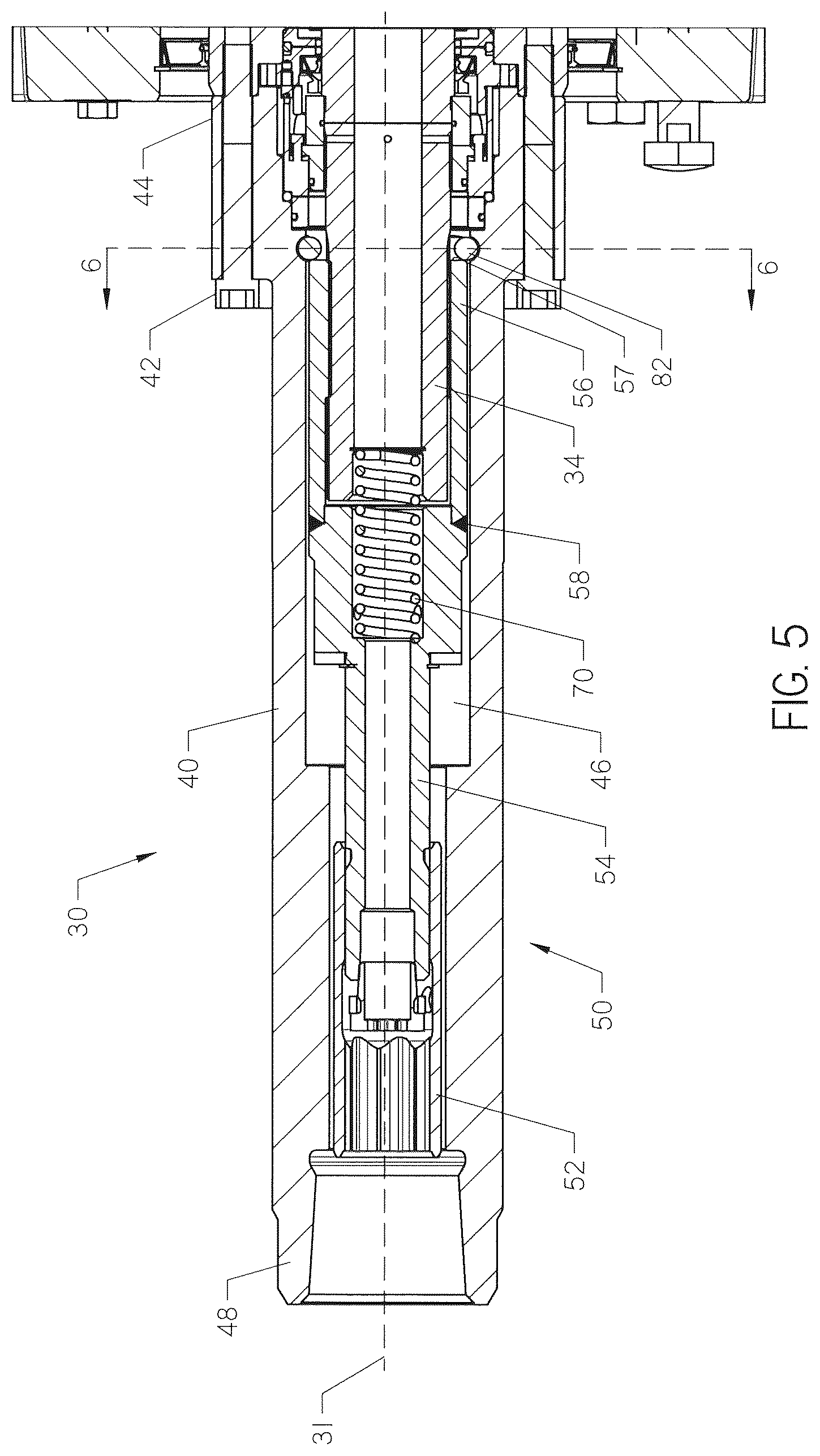 Patent US12618289 Figure 5 – Apparatus for capturing axial force on an inner drive member