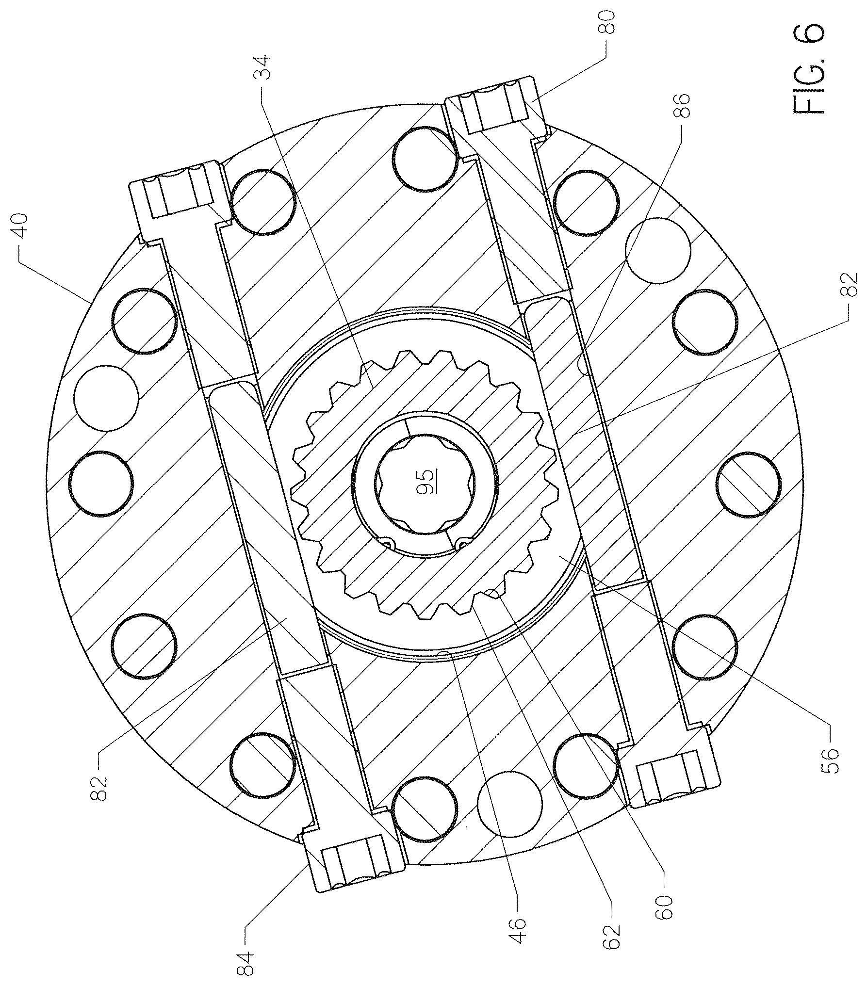 Patent US12618289 Figure 6 – Apparatus for capturing axial force on an inner drive member