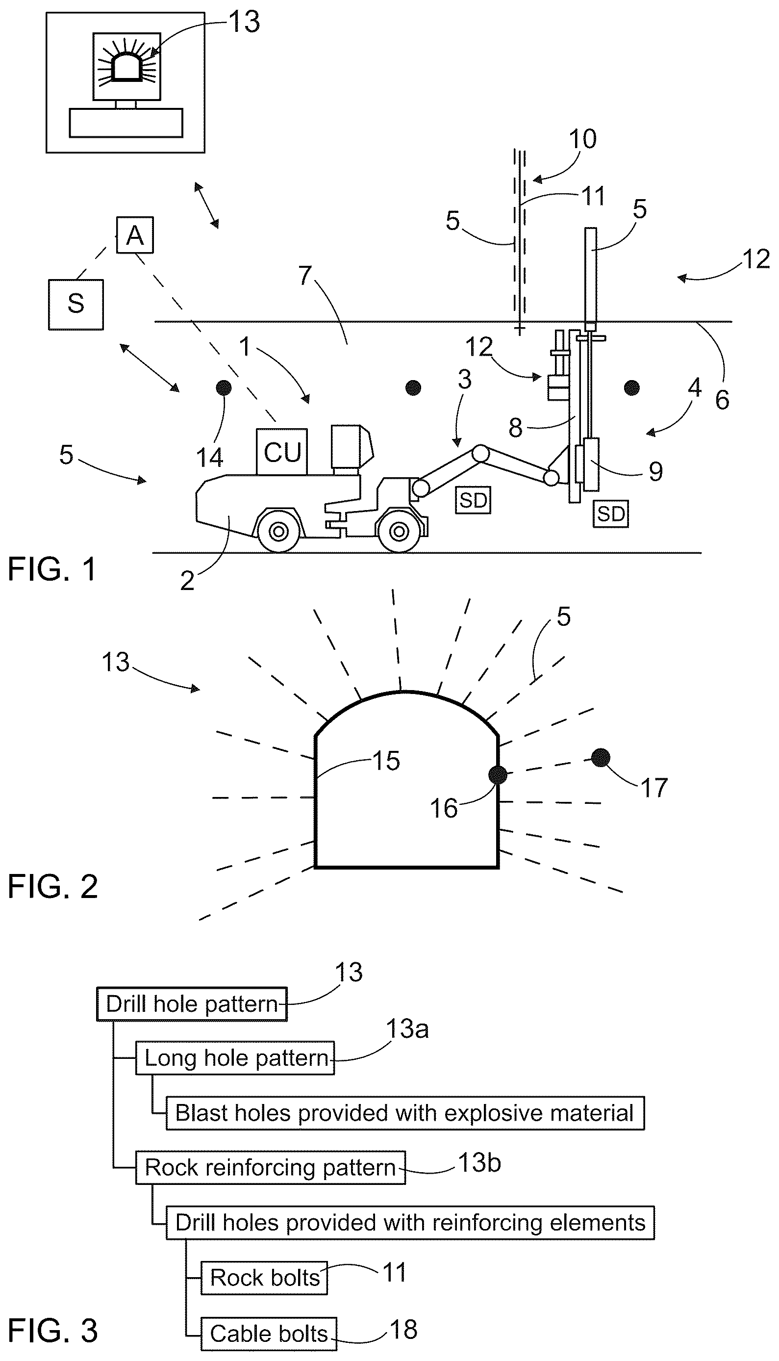 Patent US12618290 Figure 1 – Apparatus, rock drilling rig and drilling method