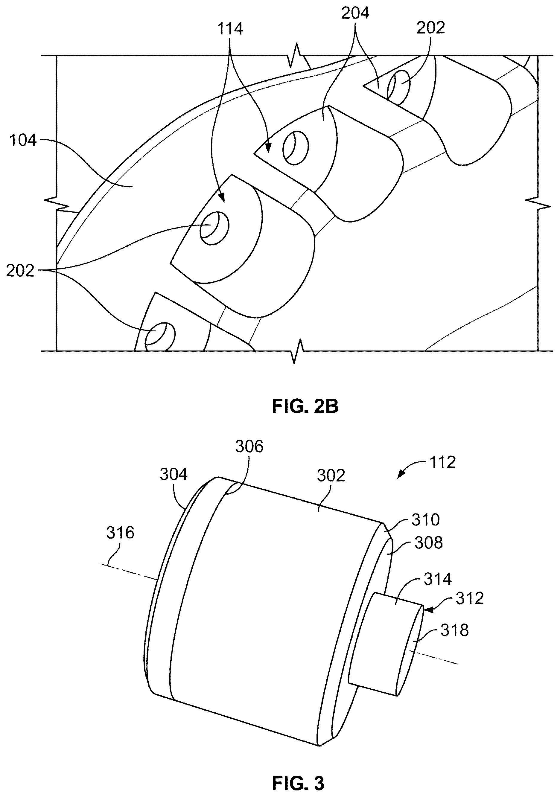 Patent US12618293 Figure 2 – PDC bit element with retention feature
