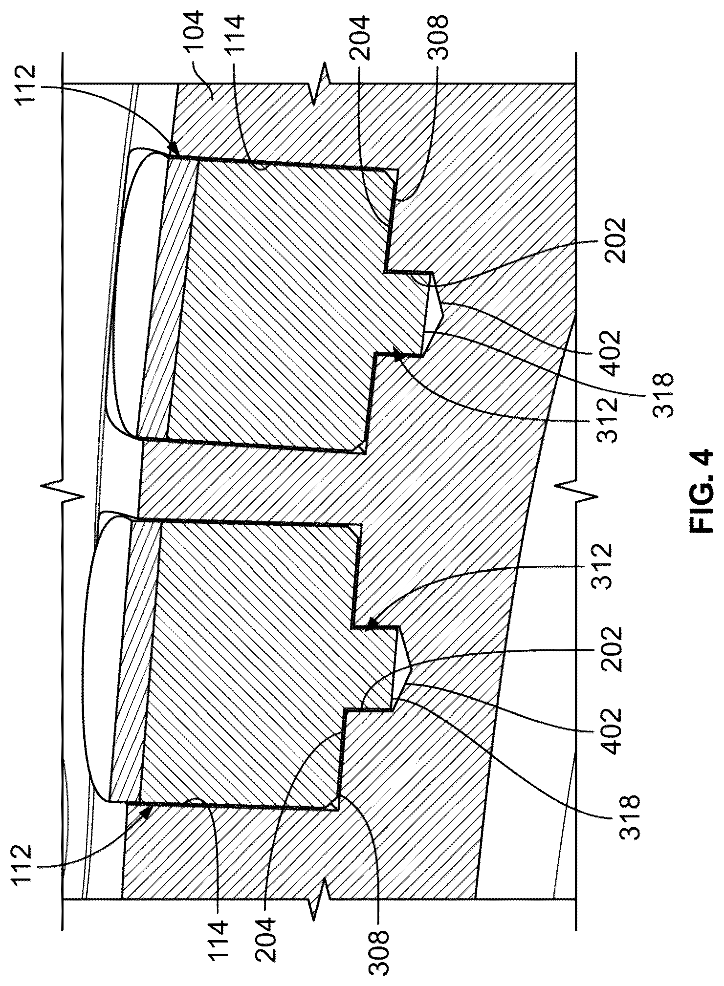 Patent US12618293 Figure 3 – PDC bit element with retention feature