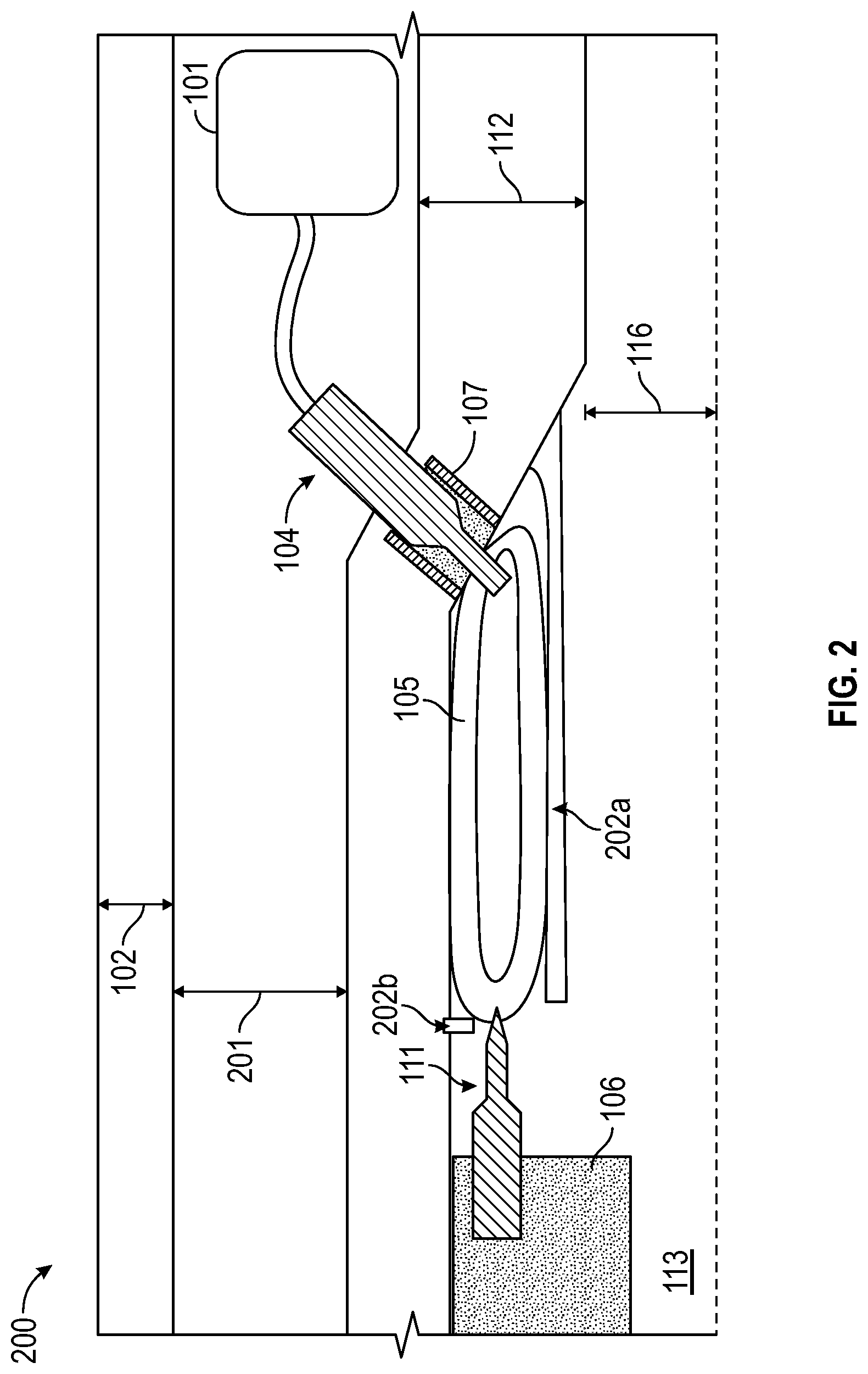 Patent US12618294 Figure 2 – Wet connect method which includes stabbing the innermost layer of a conformal multilayer soft shell apparatus containing conductive material