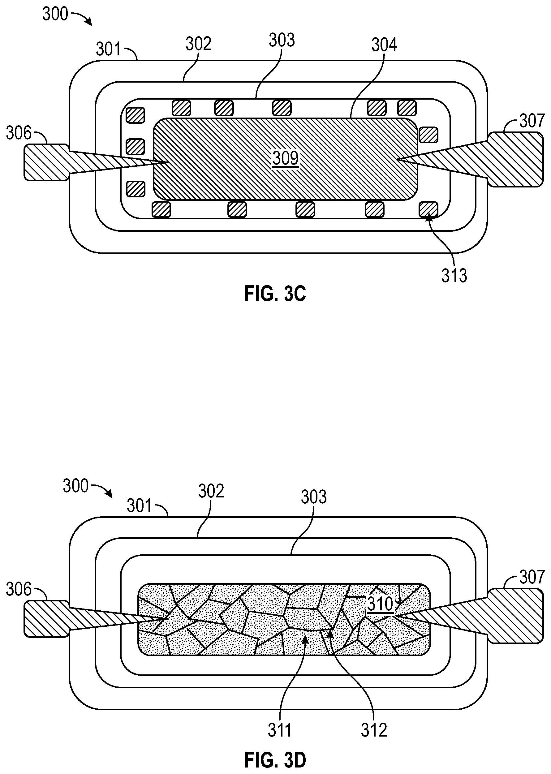 Patent US12618294 Figure 4 – Wet connect method which includes stabbing the innermost layer of a conformal multilayer soft shell apparatus containing conductive material