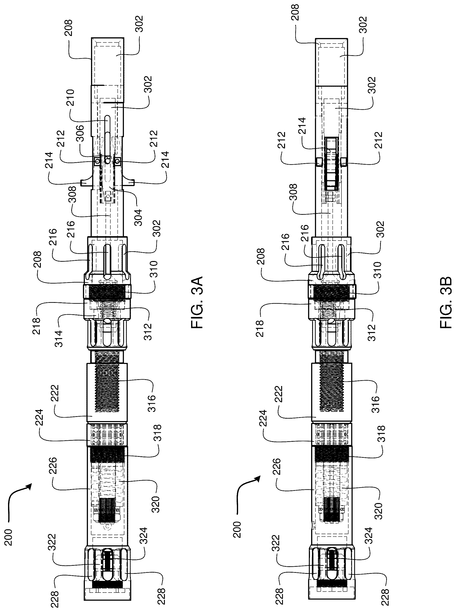 Patent US12618295 Figure 3 – Drilling head assembly with spring loaded latching system