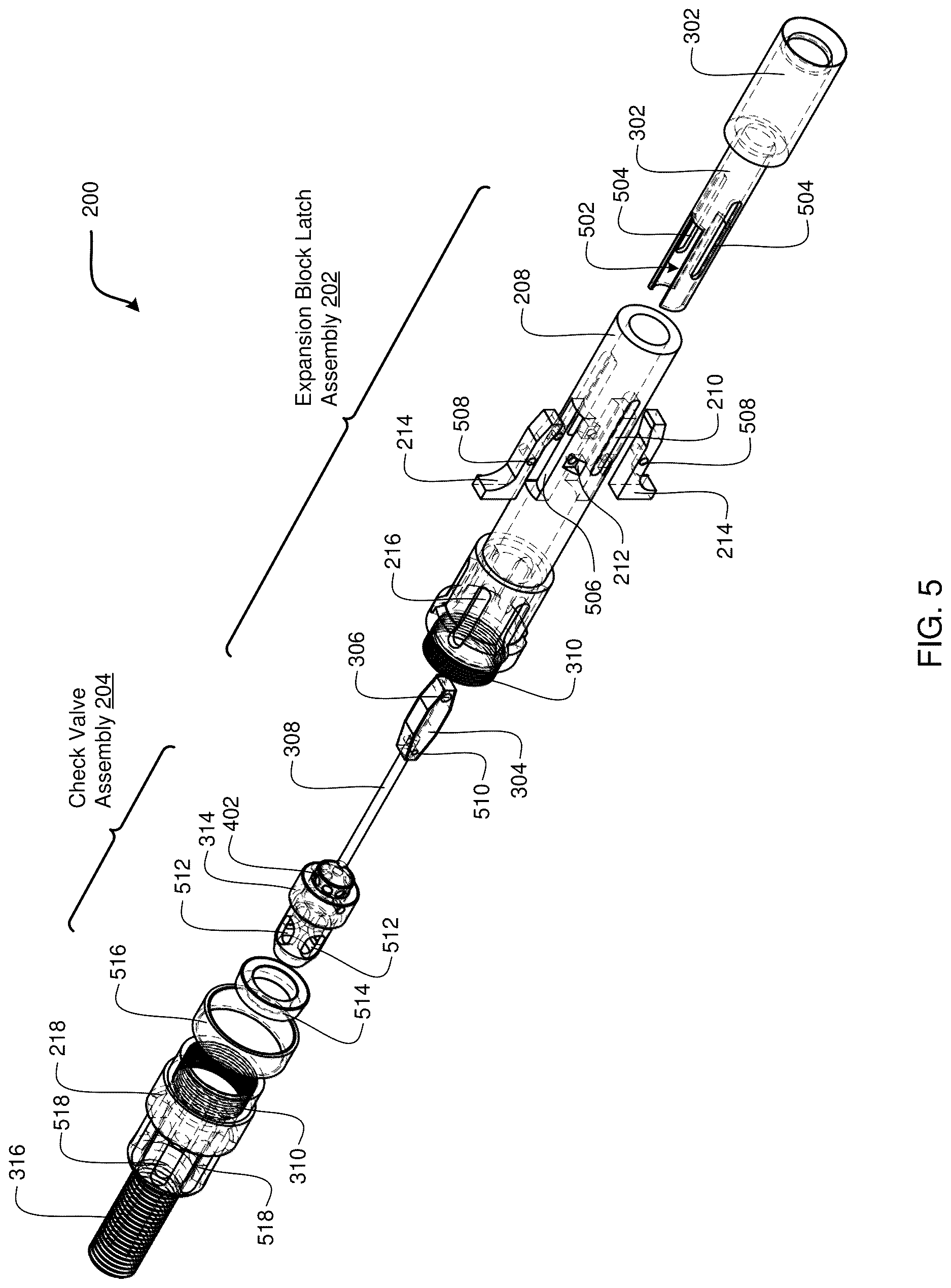 Patent US12618295 Figure 5 – Drilling head assembly with spring loaded latching system