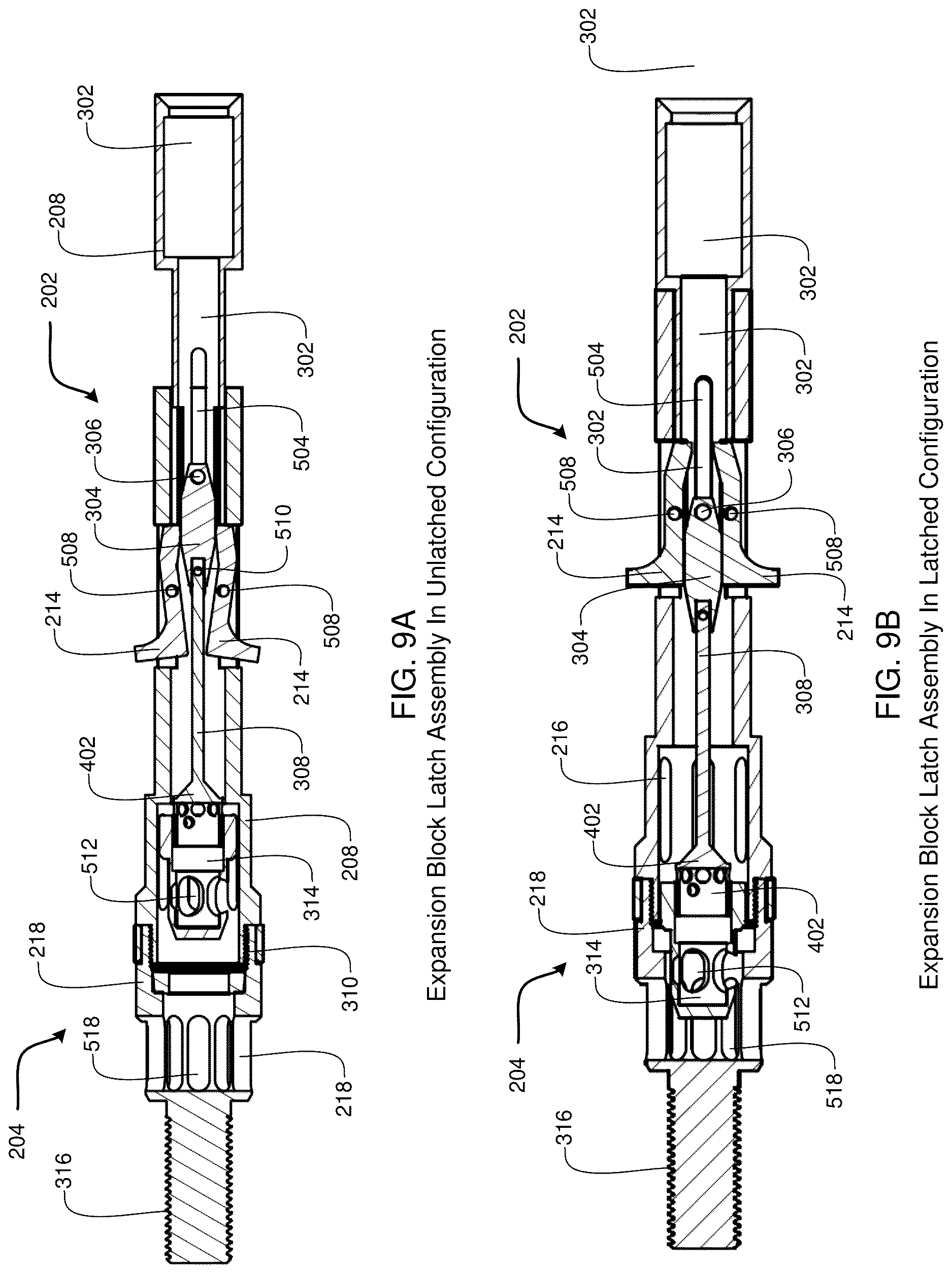 Patent US12618295 Figure 8 – Drilling head assembly with spring loaded latching system