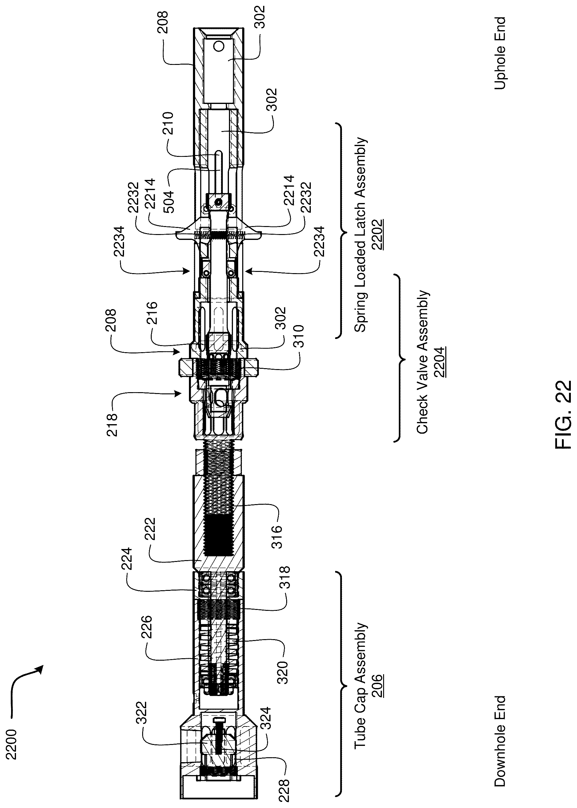 Patent US12618295 Figure 18 – Drilling head assembly with spring loaded latching system