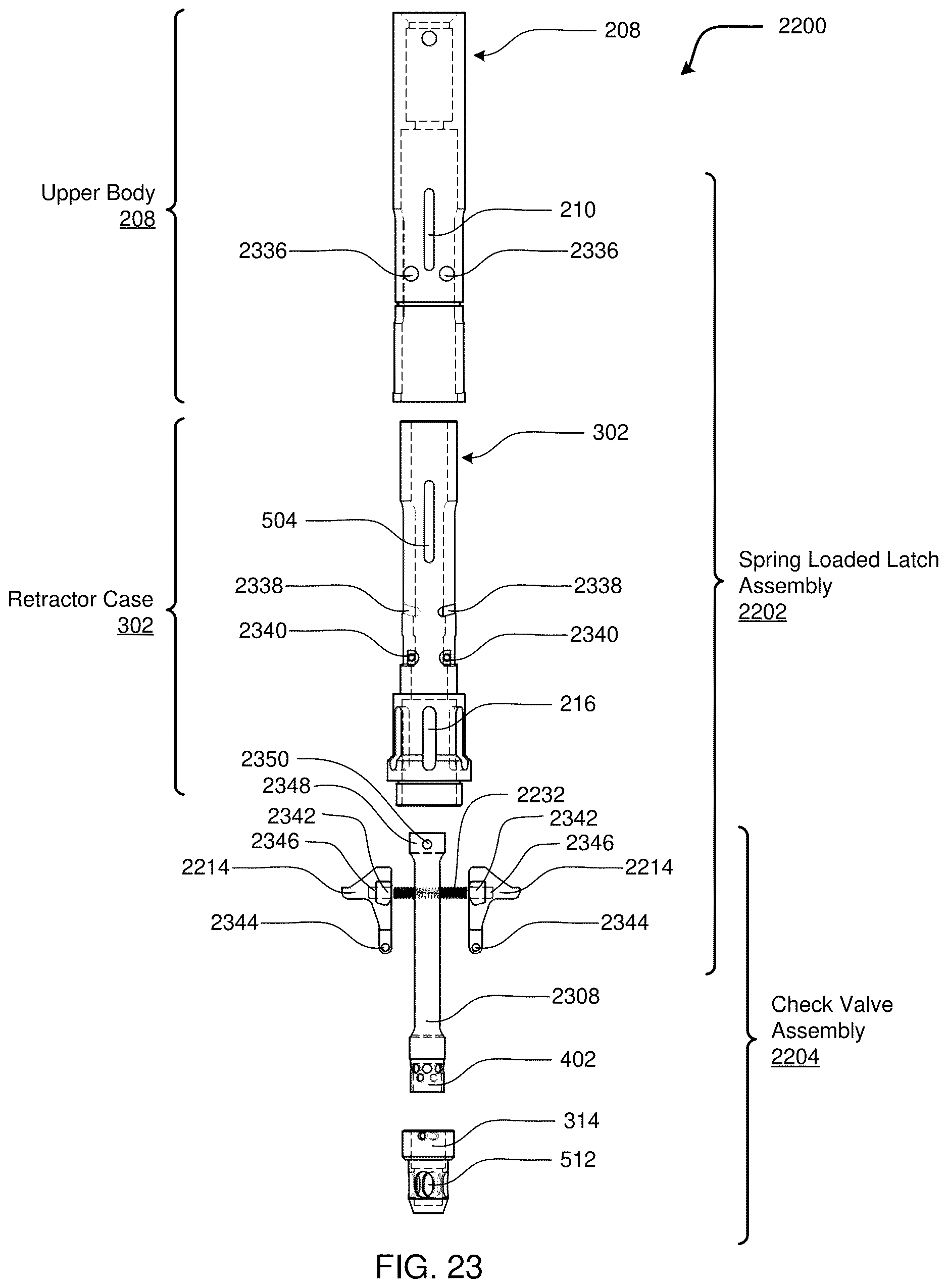 Patent US12618295 Figure 19 – Drilling head assembly with spring loaded latching system