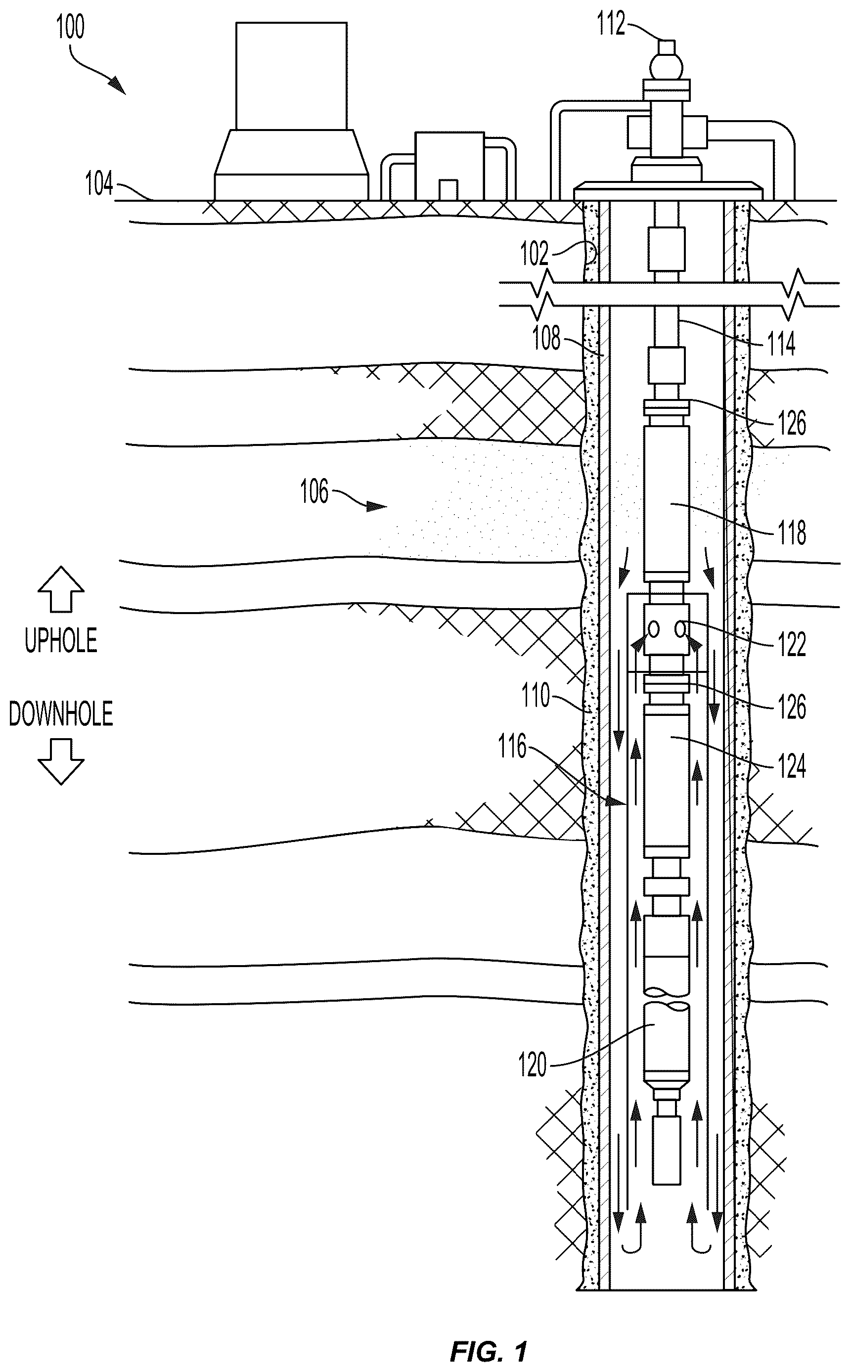 Patent US12618296 — Preventing loss of hydrocarbon well conveyance string upon unintended connector decoupling — Figure 1
