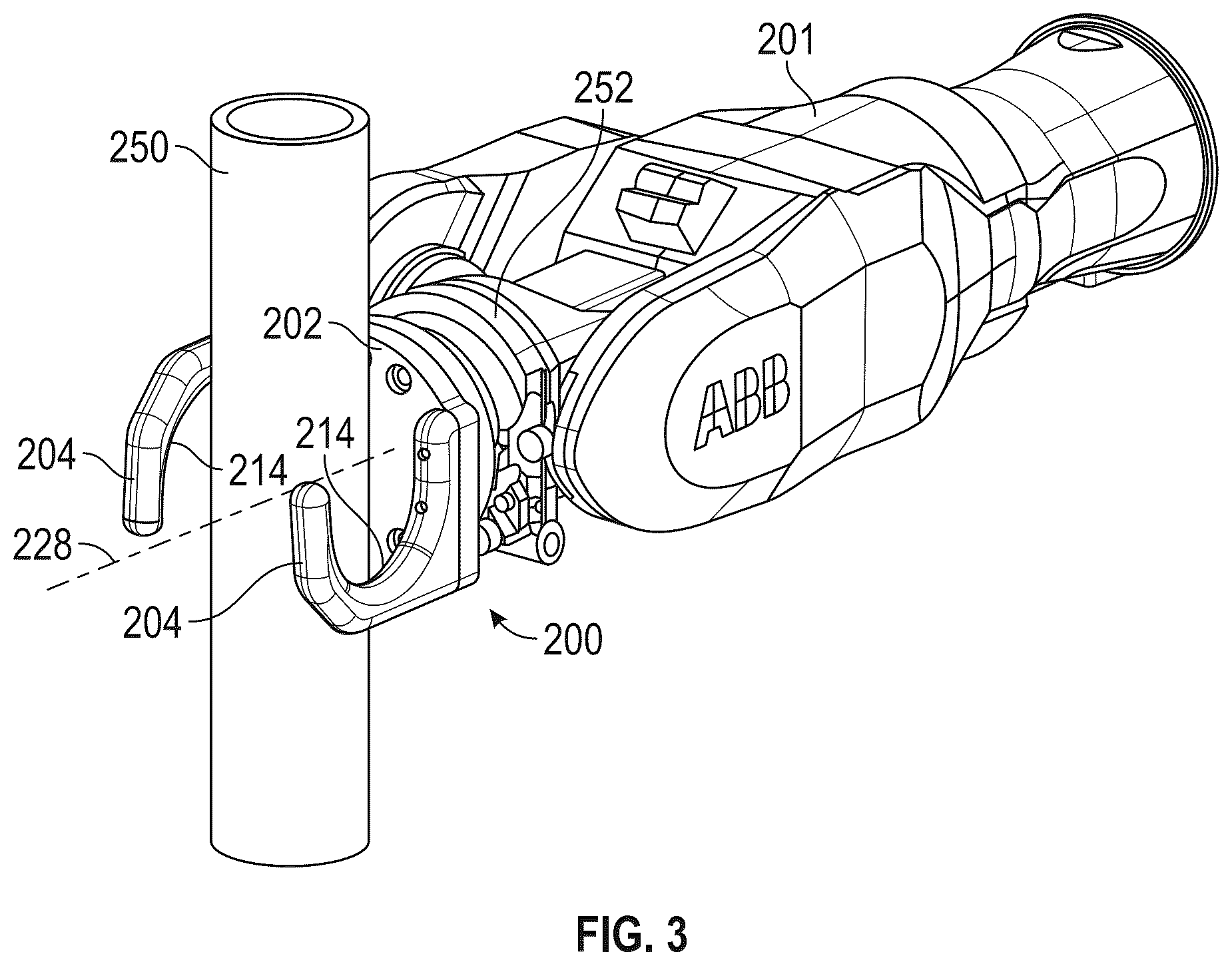 Patent US12618298 Figure 3 – End effectors for automated pipe handling