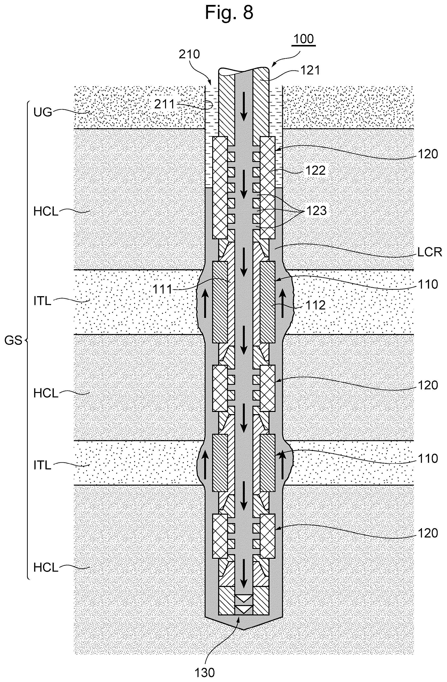 Patent US12618301 Figure 8 – Joint assembly, production well manufacturing method, and gas production method