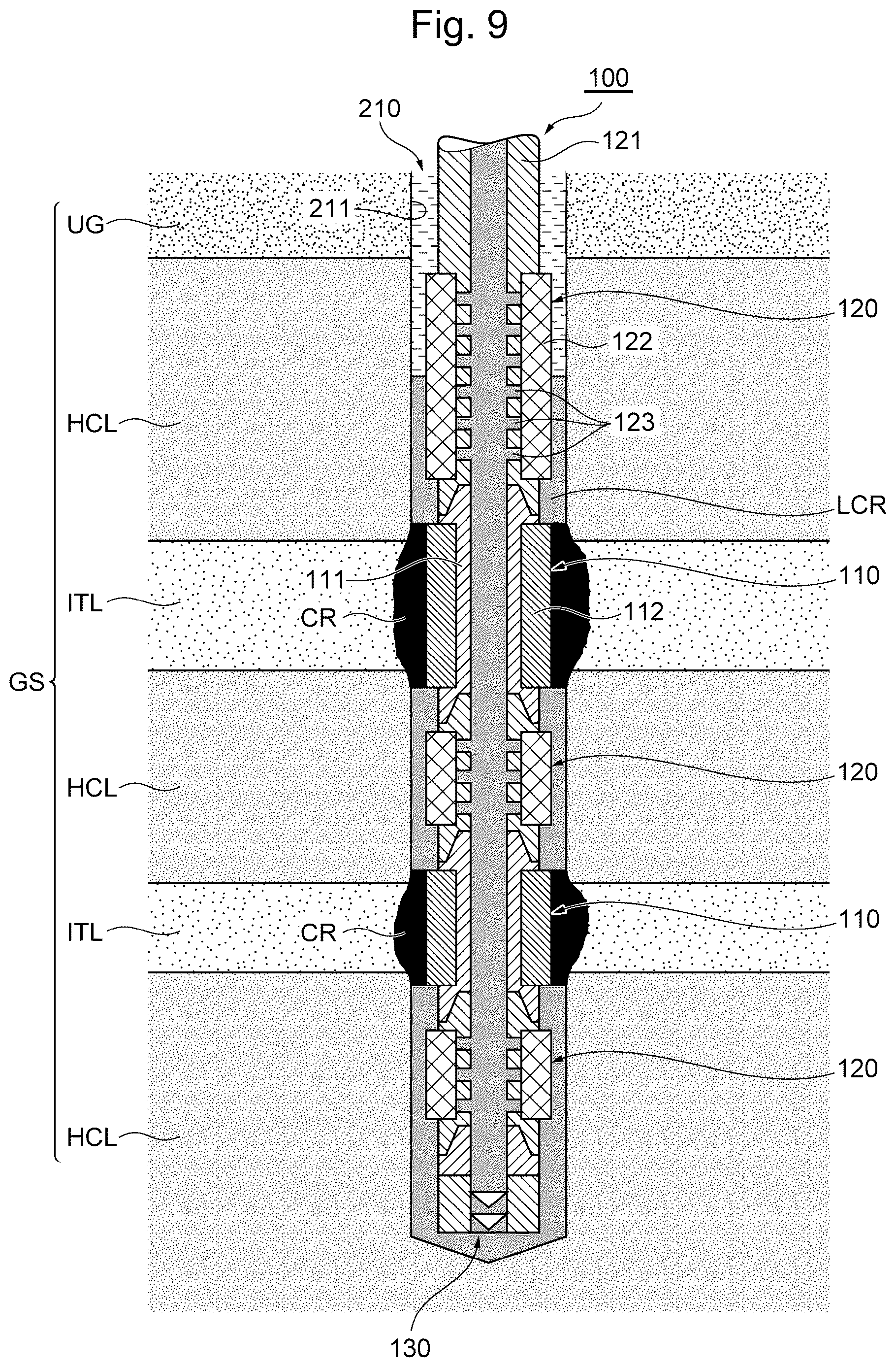 Patent US12618301 Figure 9 – Joint assembly, production well manufacturing method, and gas production method