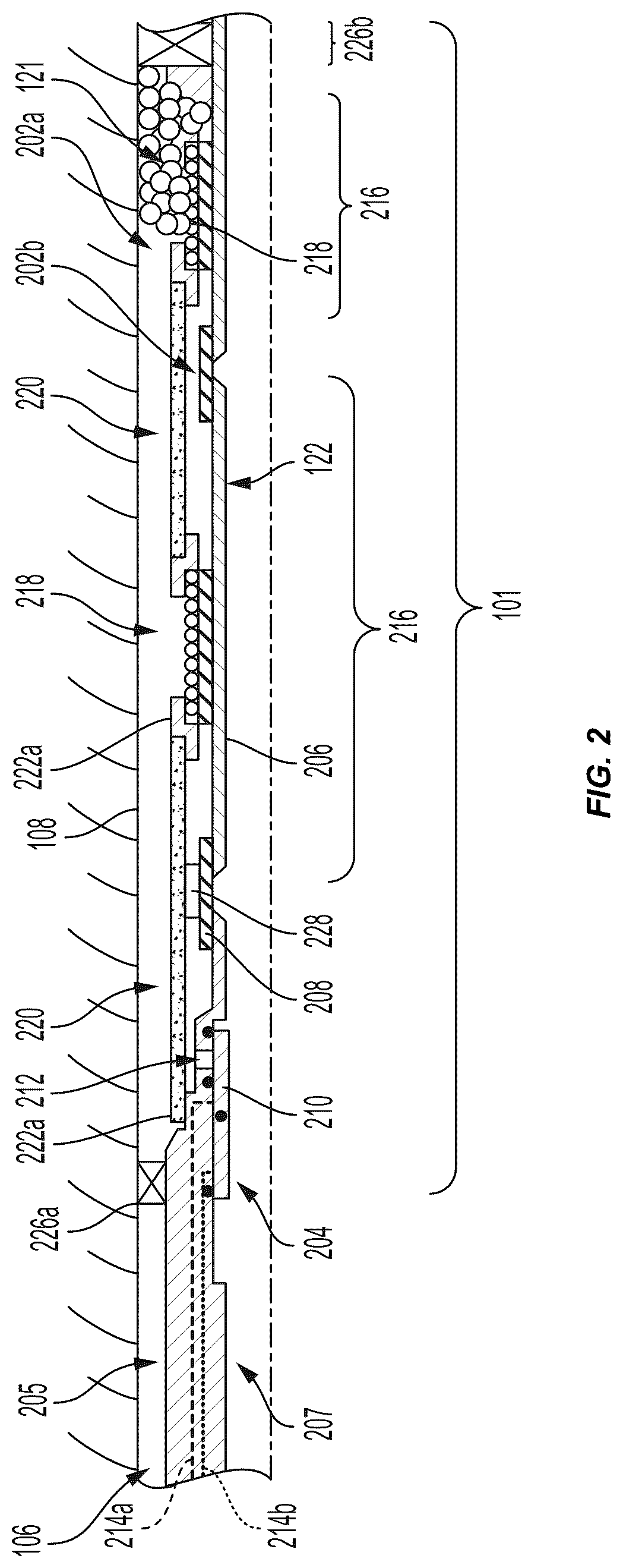 Patent US12618310 Figure 2 – Interval control valve with modular screens downhole in a wellbore