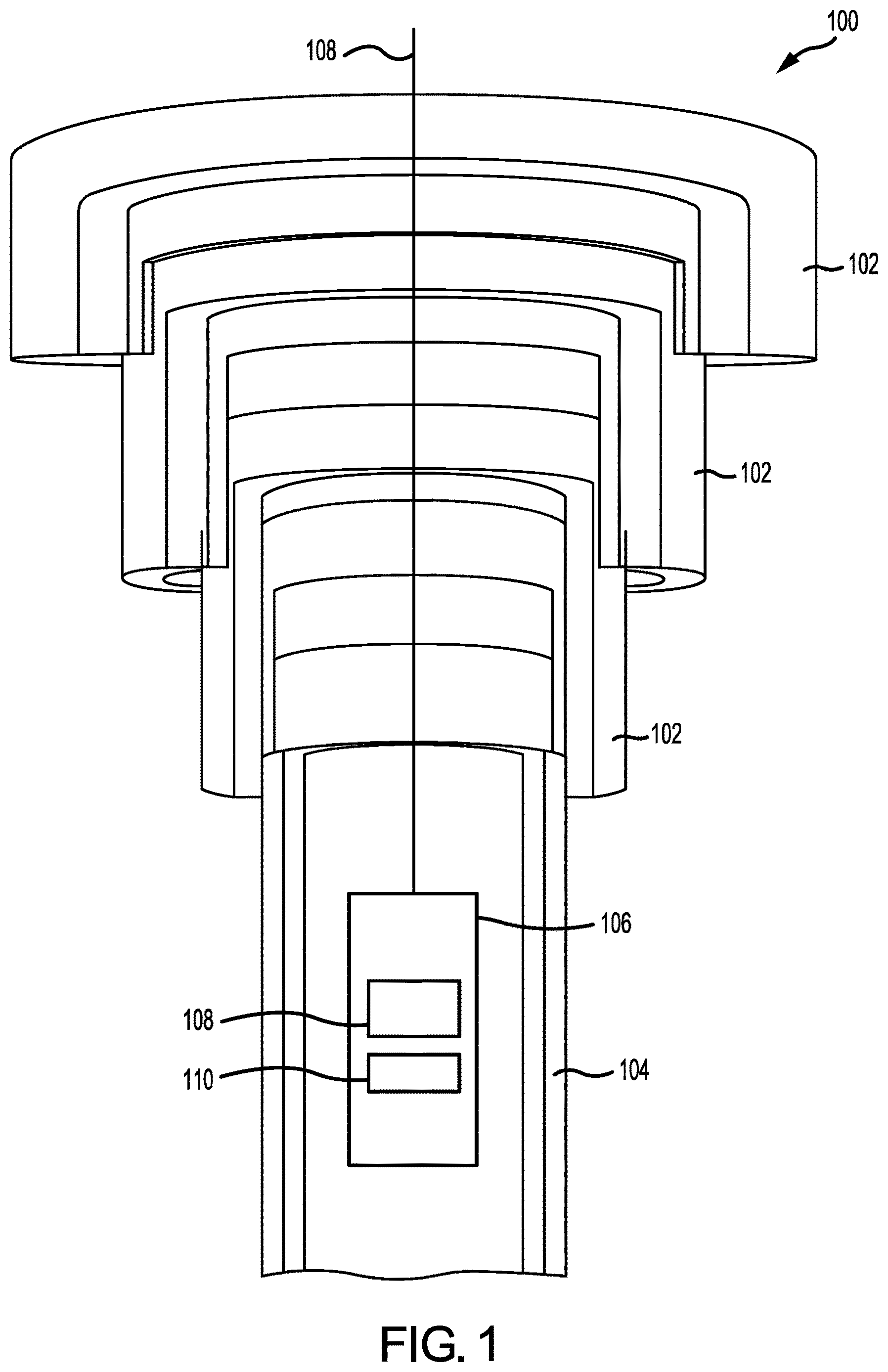 Patent US12618320 — Systems and methods for cement evaluation through tubing using short-term frequency responses — Figure 1