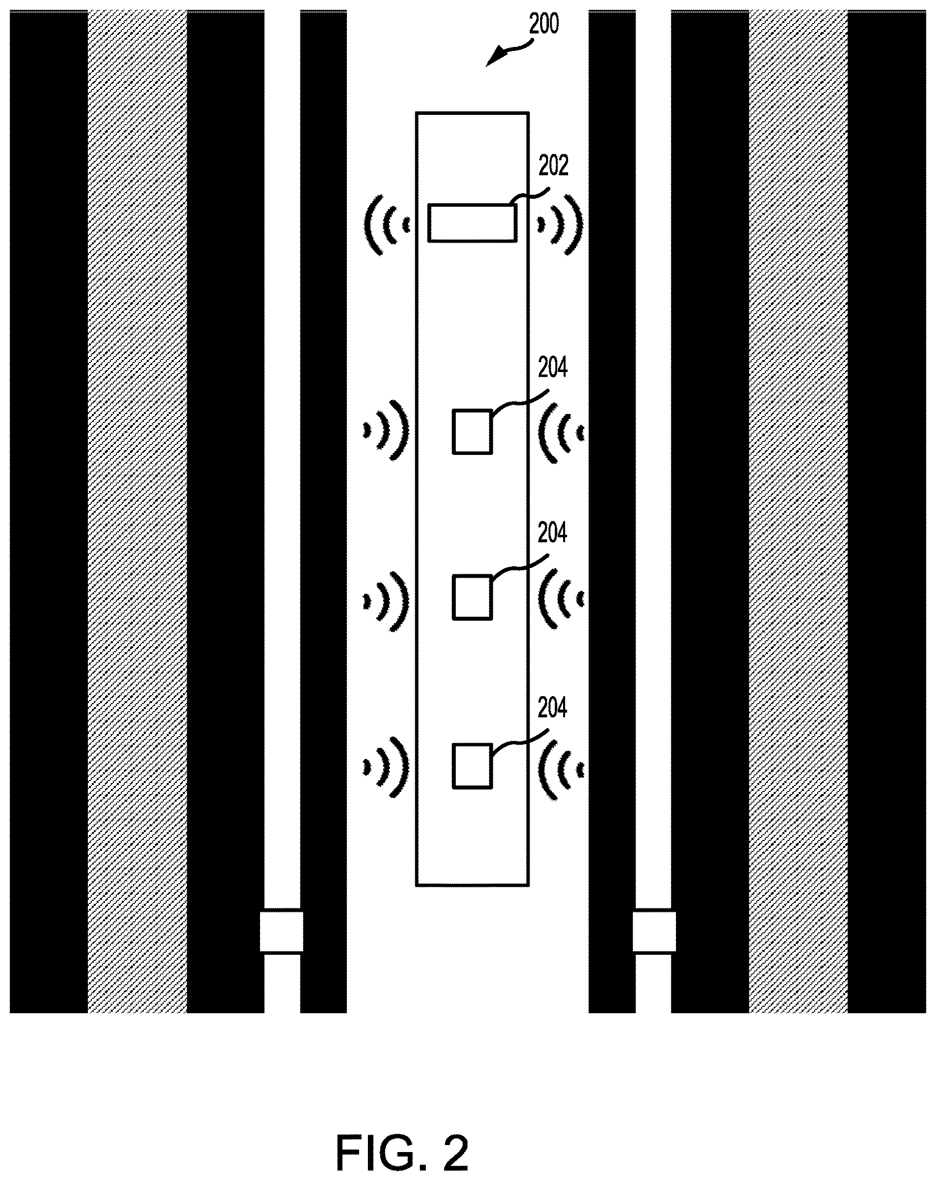 Patent US12618320 Figure 2 – Systems and methods for cement evaluation through tubing using short-term frequency responses