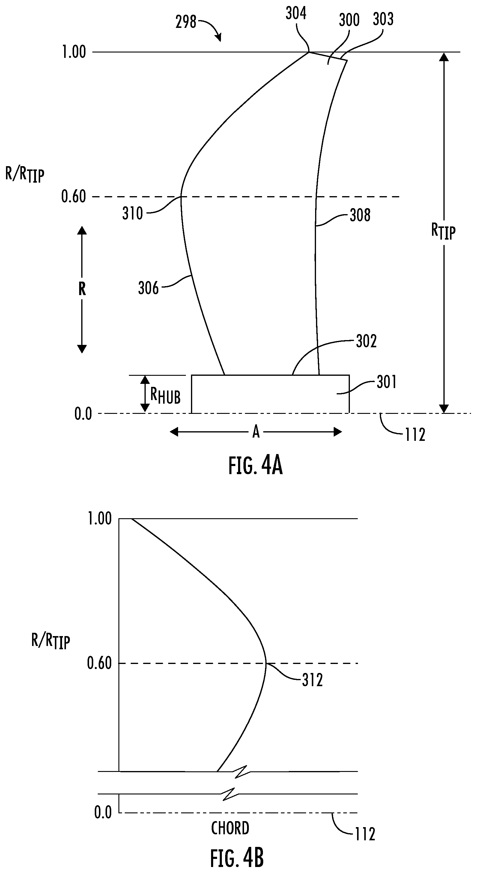 Patent US12618329 Figure 4 – Unducted airfoil assembly
