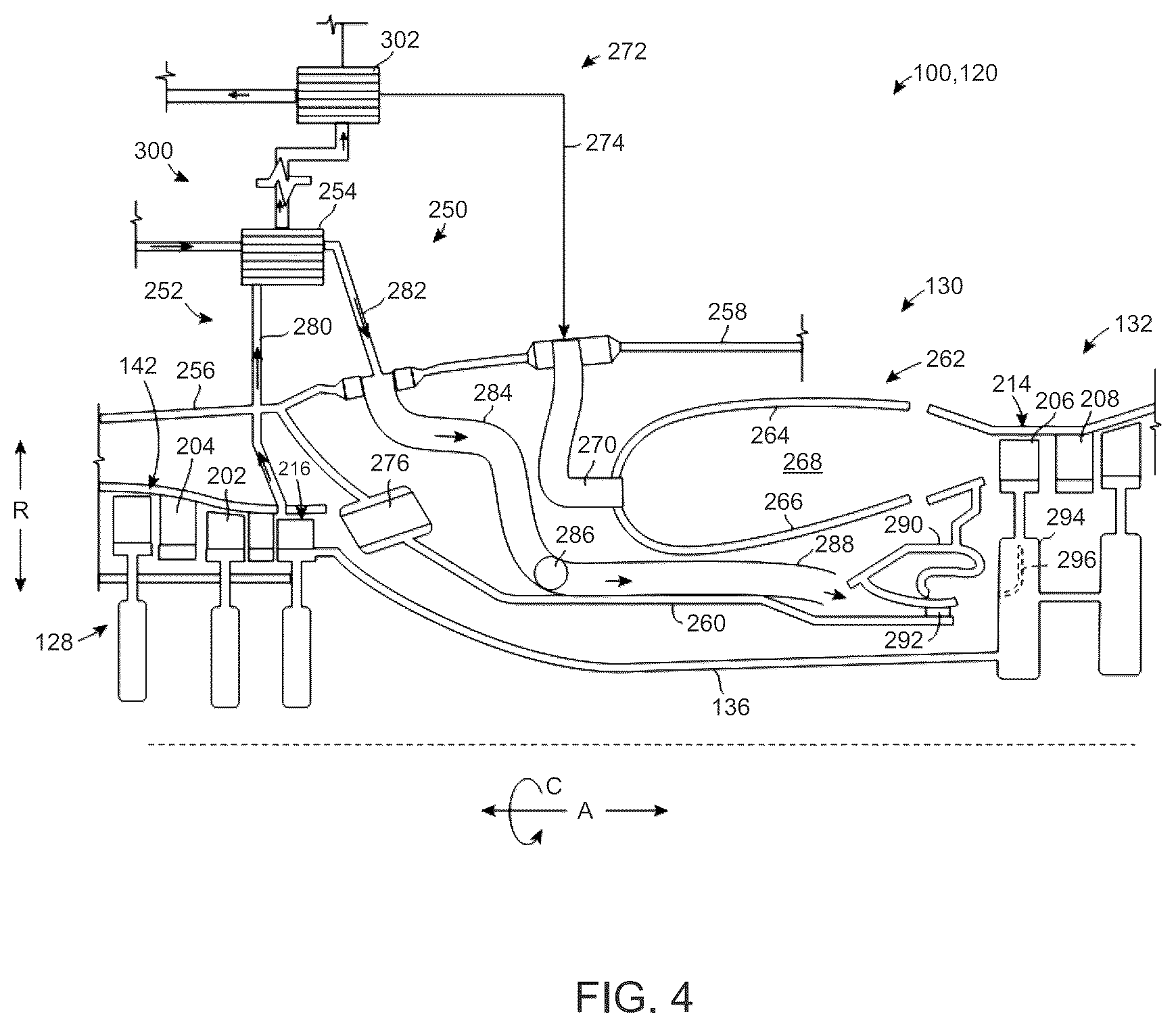 Patent US12618332 Figure 4 – Gas turbine engine