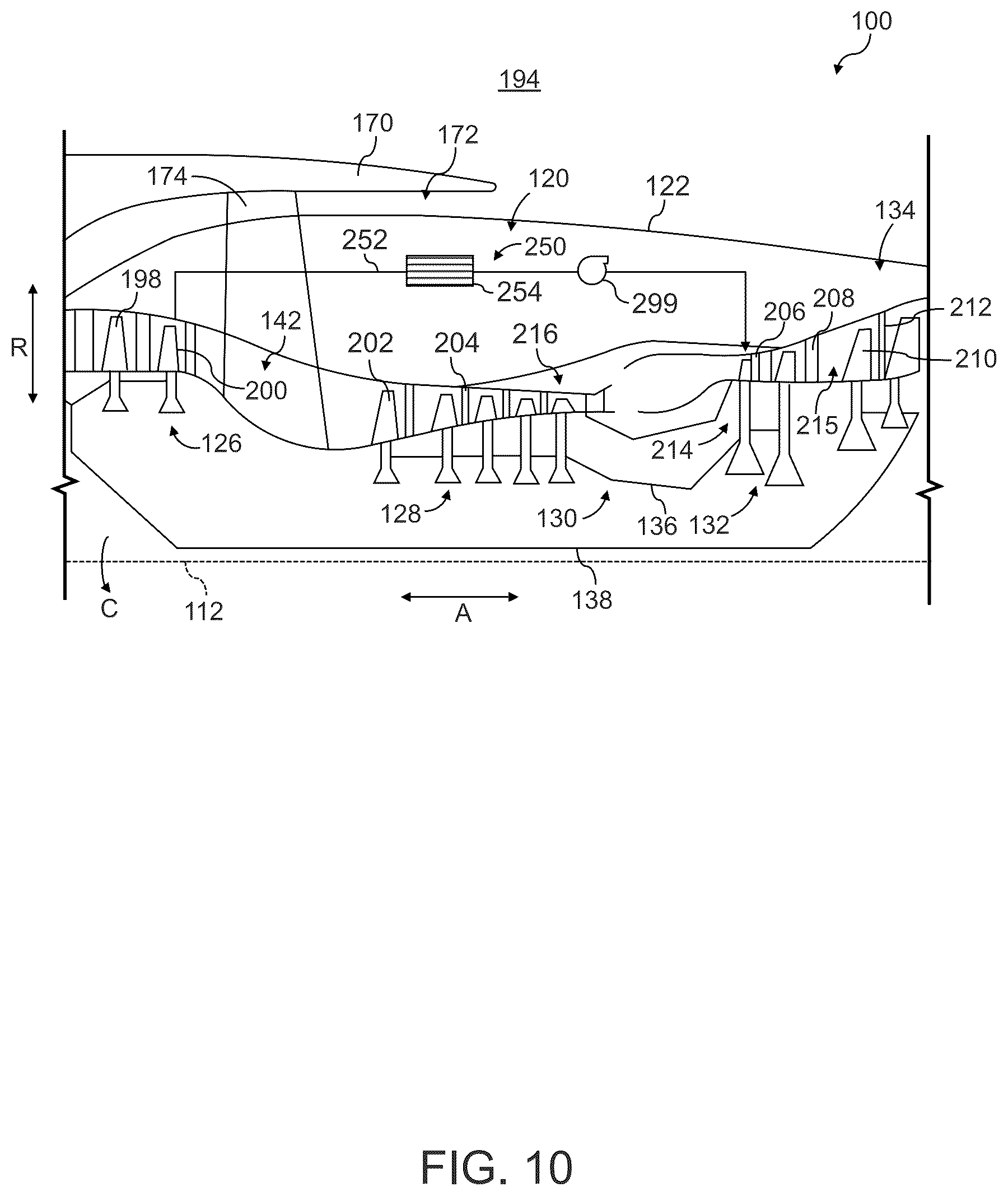 Patent US12618332 Figure 9 – Gas turbine engine