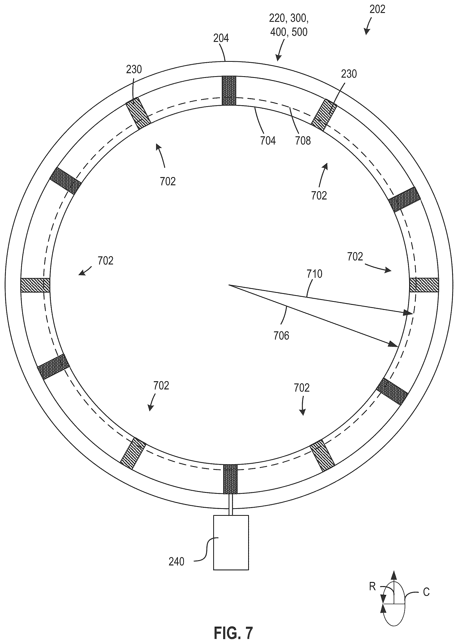 Patent US12618333 Figure 5 – Variable flowpath casings for blade tip clearance control