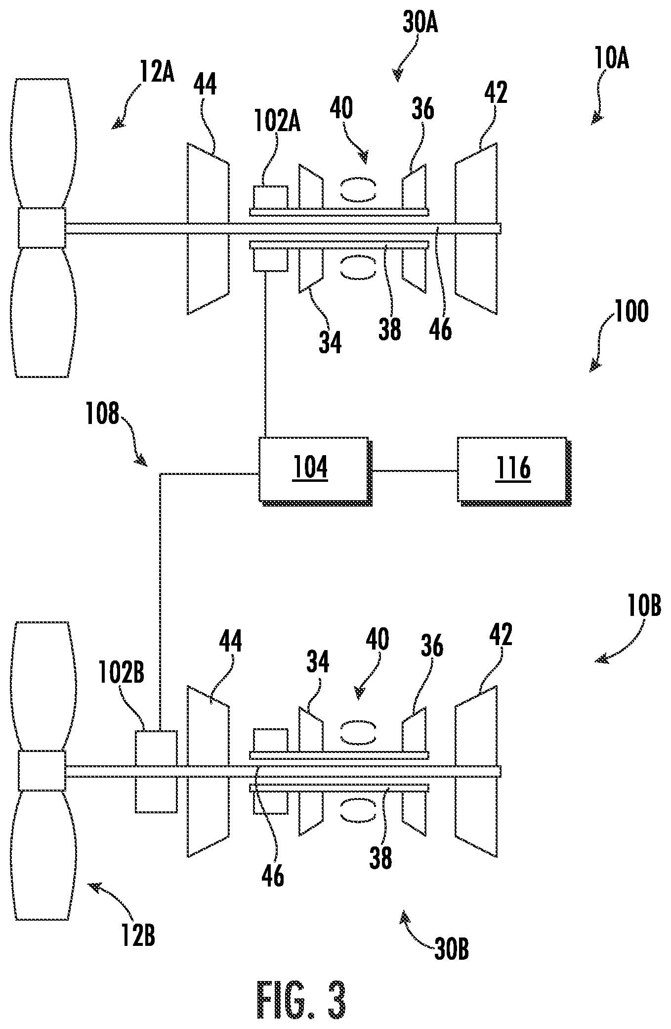 Patent US12618335 Figure 3 – In-flight hybrid electric engine shutdown