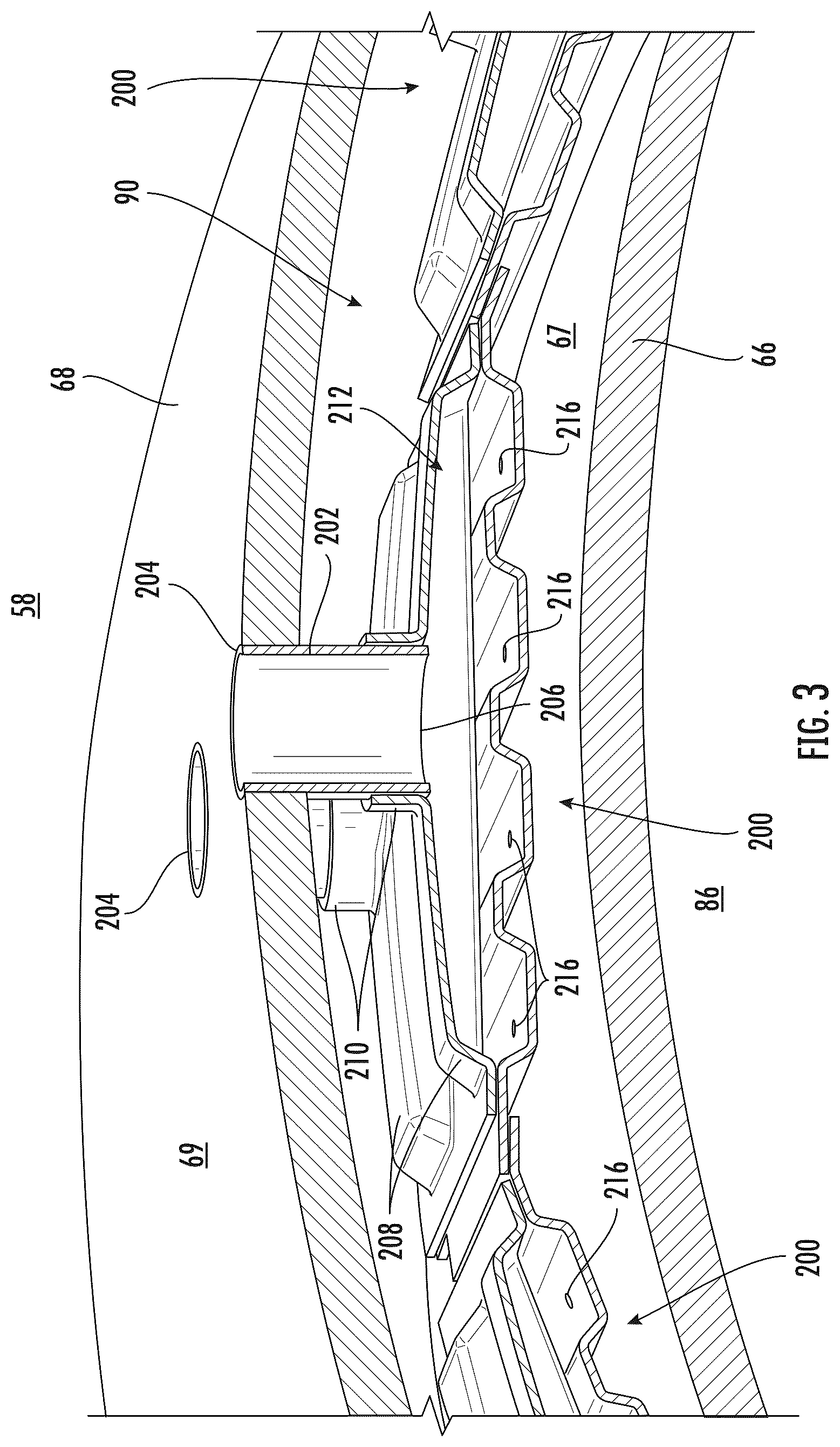 Patent US12618336 Figure 3 – Turbomachine impingement cooling modules