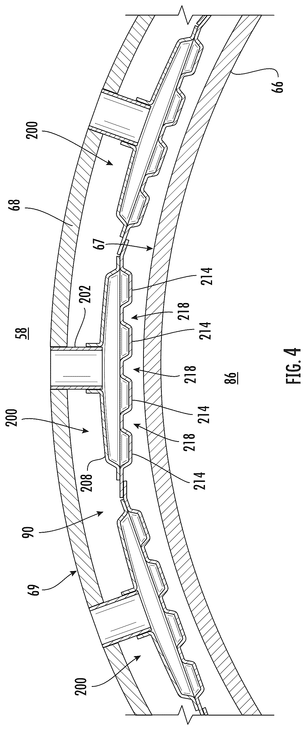 Patent US12618336 Figure 4 – Turbomachine impingement cooling modules