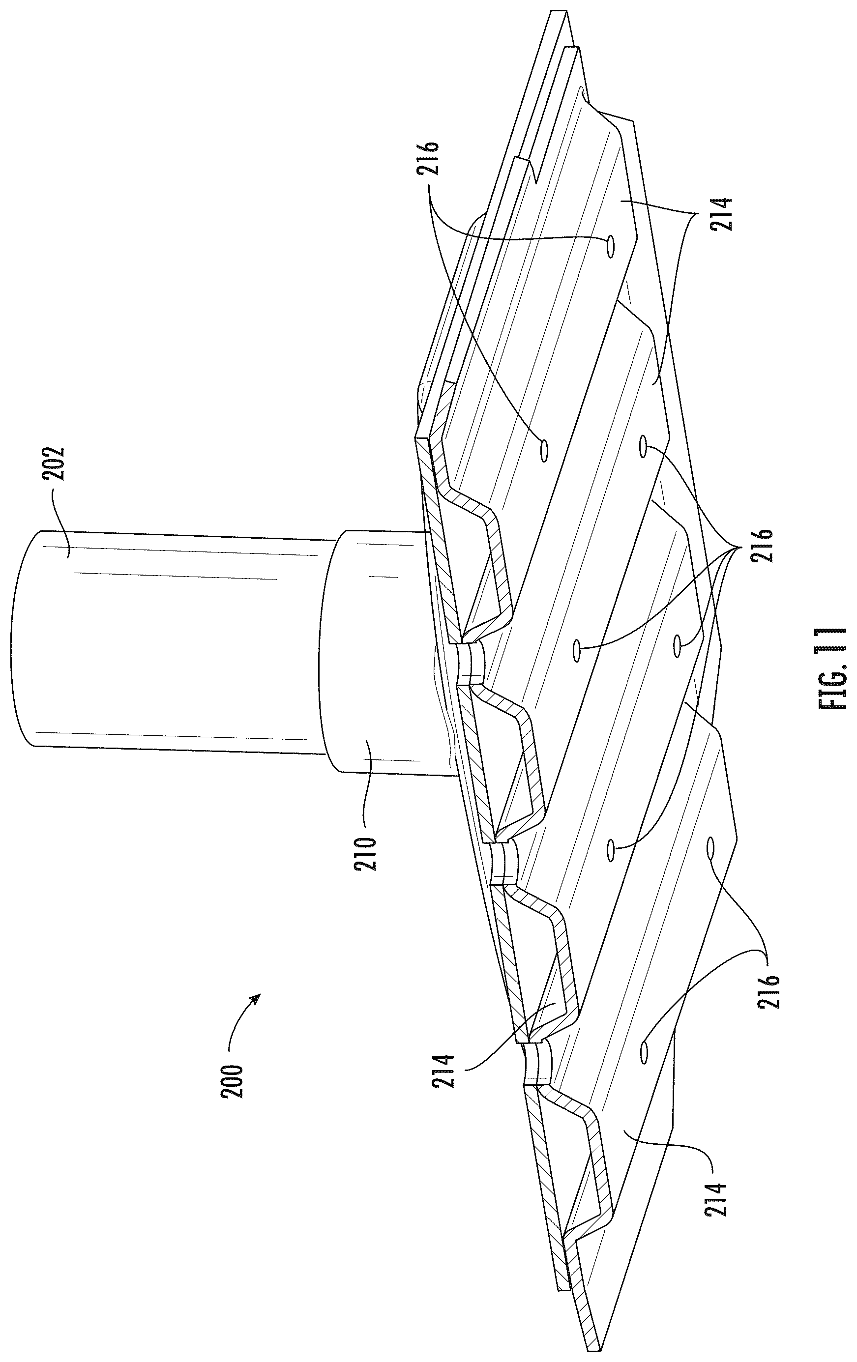 Patent US12618336 Figure 11 – Turbomachine impingement cooling modules