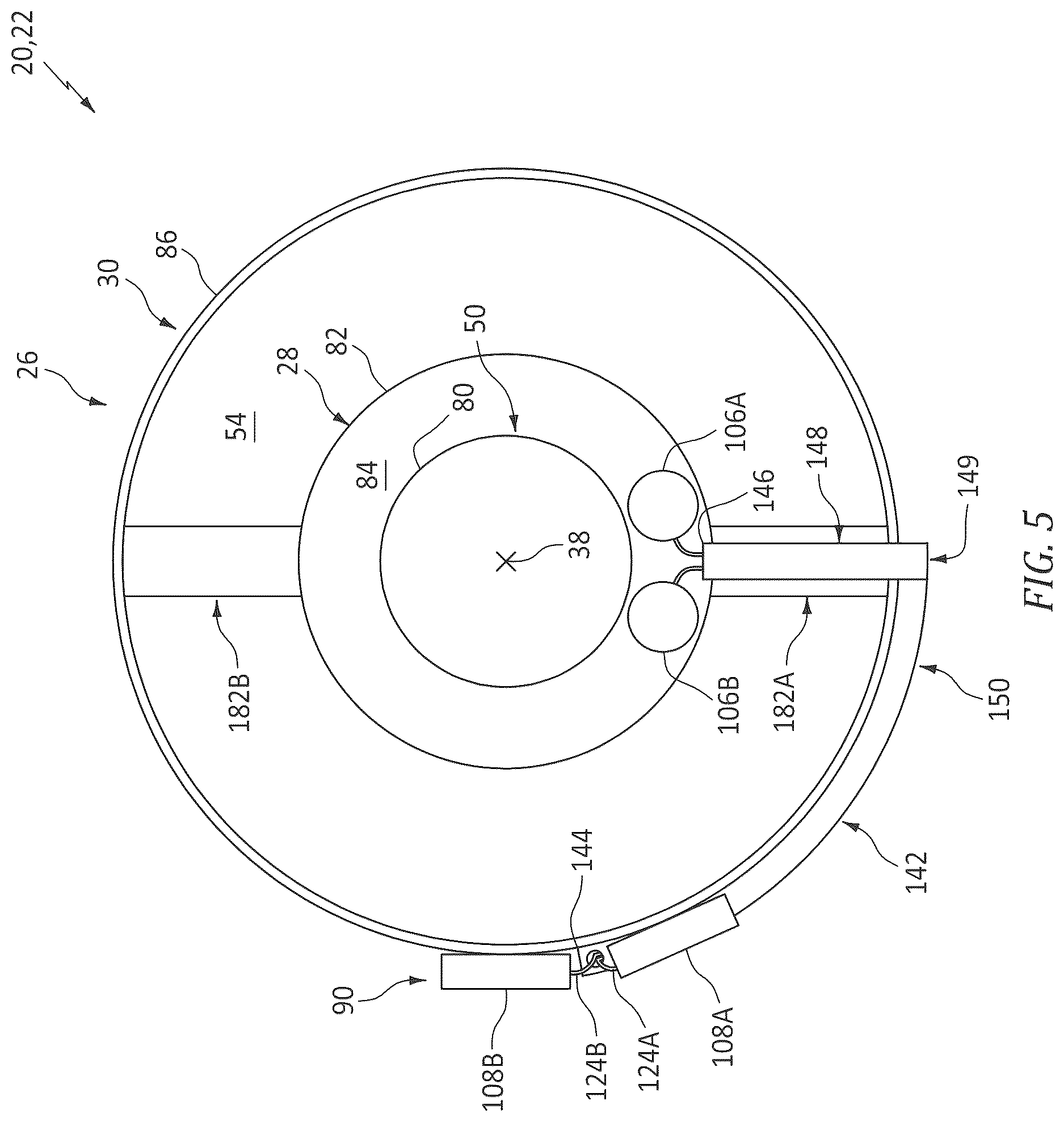 Patent US12618337 Figure 5 – Aircraft powerplant with ventilated cable conduit