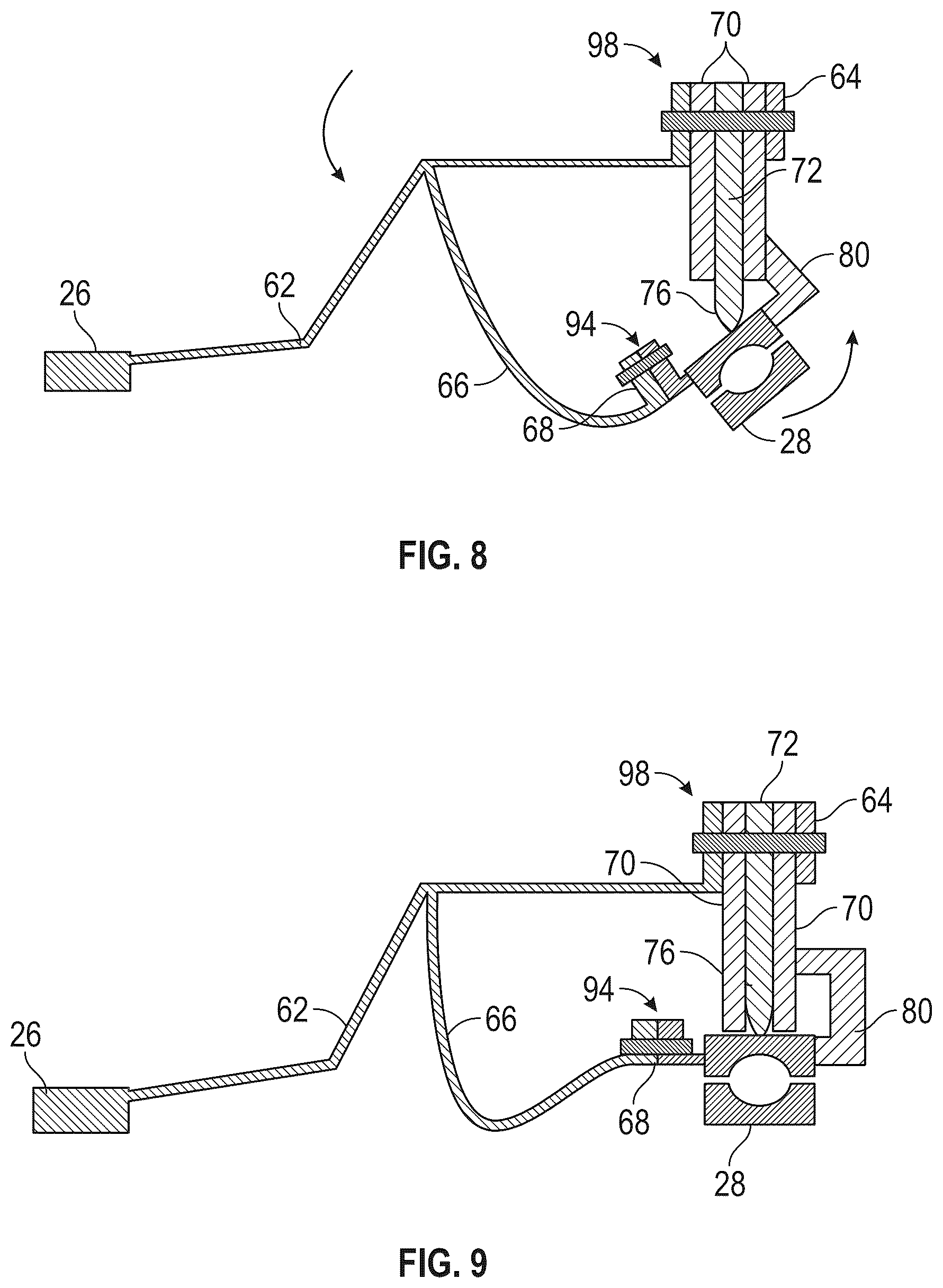 Patent US12618339 Figure 5 – Destabilizer induced buckling in spoked bearing support