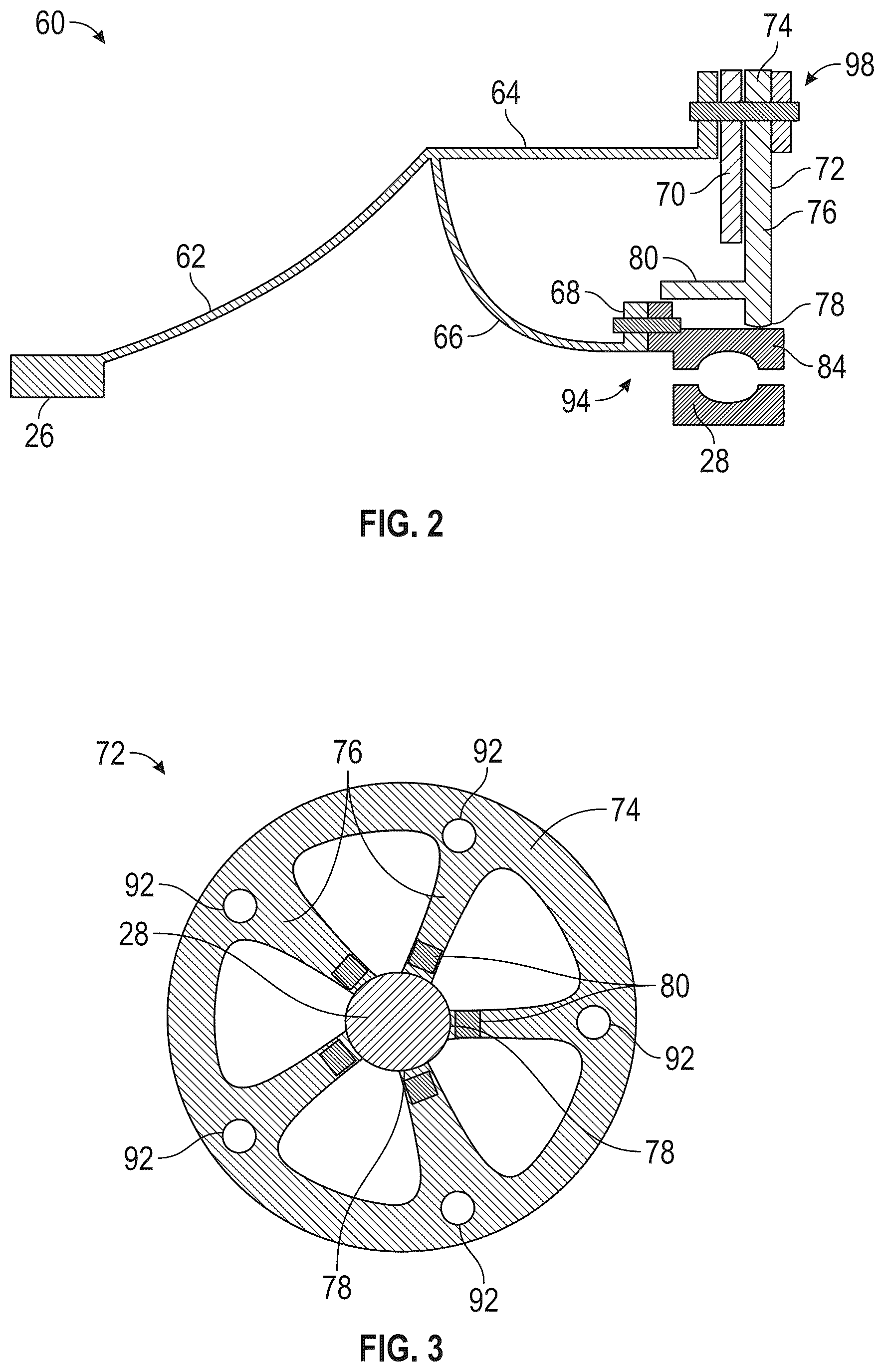 Patent US12618340 Figure 2 – Controlled contact induced buckling of spoked bearing support