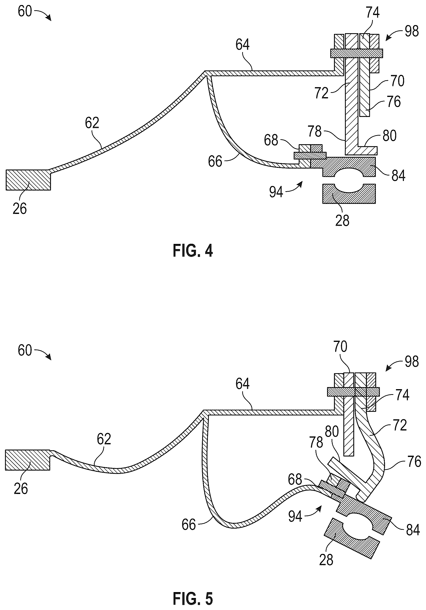Patent US12618340 Figure 3 – Controlled contact induced buckling of spoked bearing support
