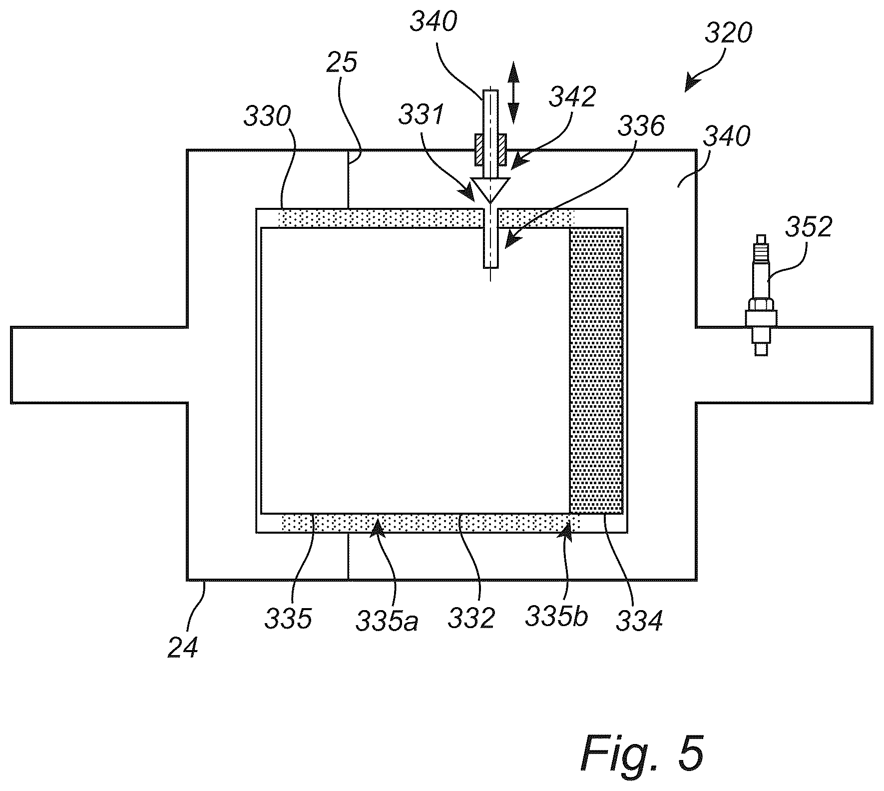 Patent US12618348 Figure 5 – Exhaust aftertreatment unit