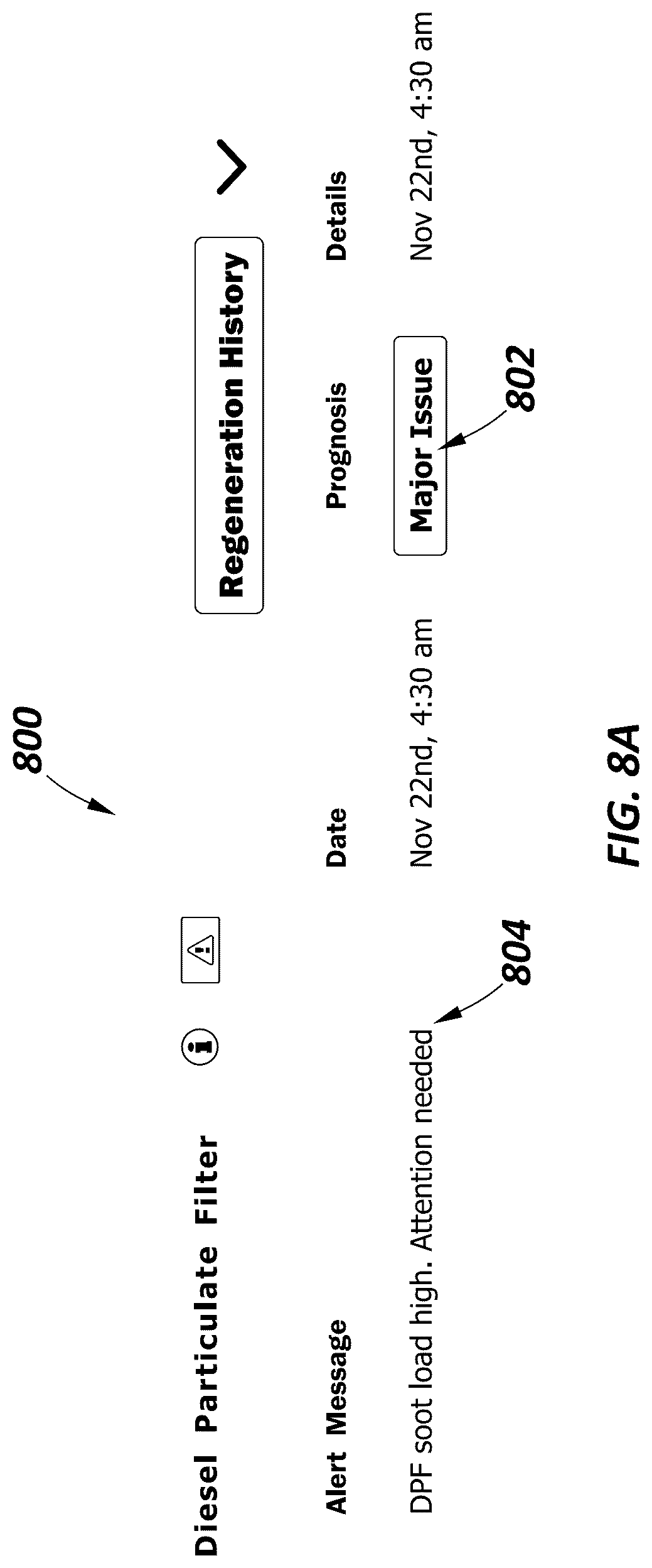 Patent US12618354 Figure 8 – Method and system for detecting and quantifying regeneration events in a diesel particulate filter